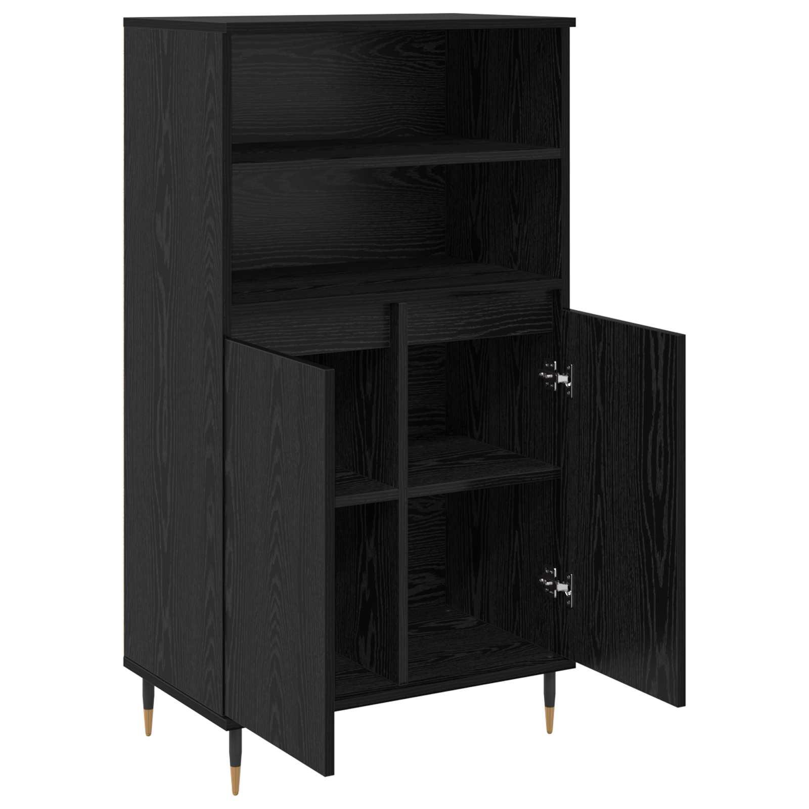 Highboard Crna 60 x 36 x 110 cm Konstruirano drvo