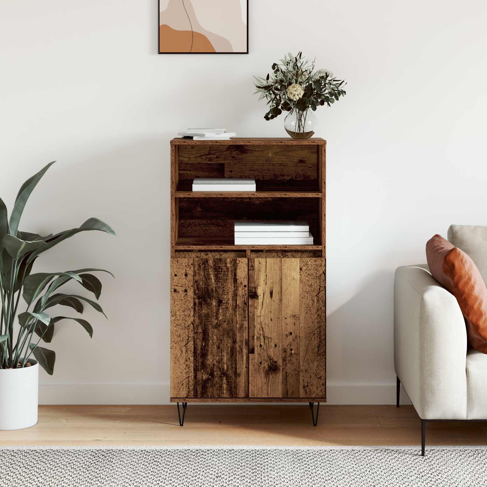 Highboard Smeđa 60 x 36 x 110 cm Konstruirano drvo