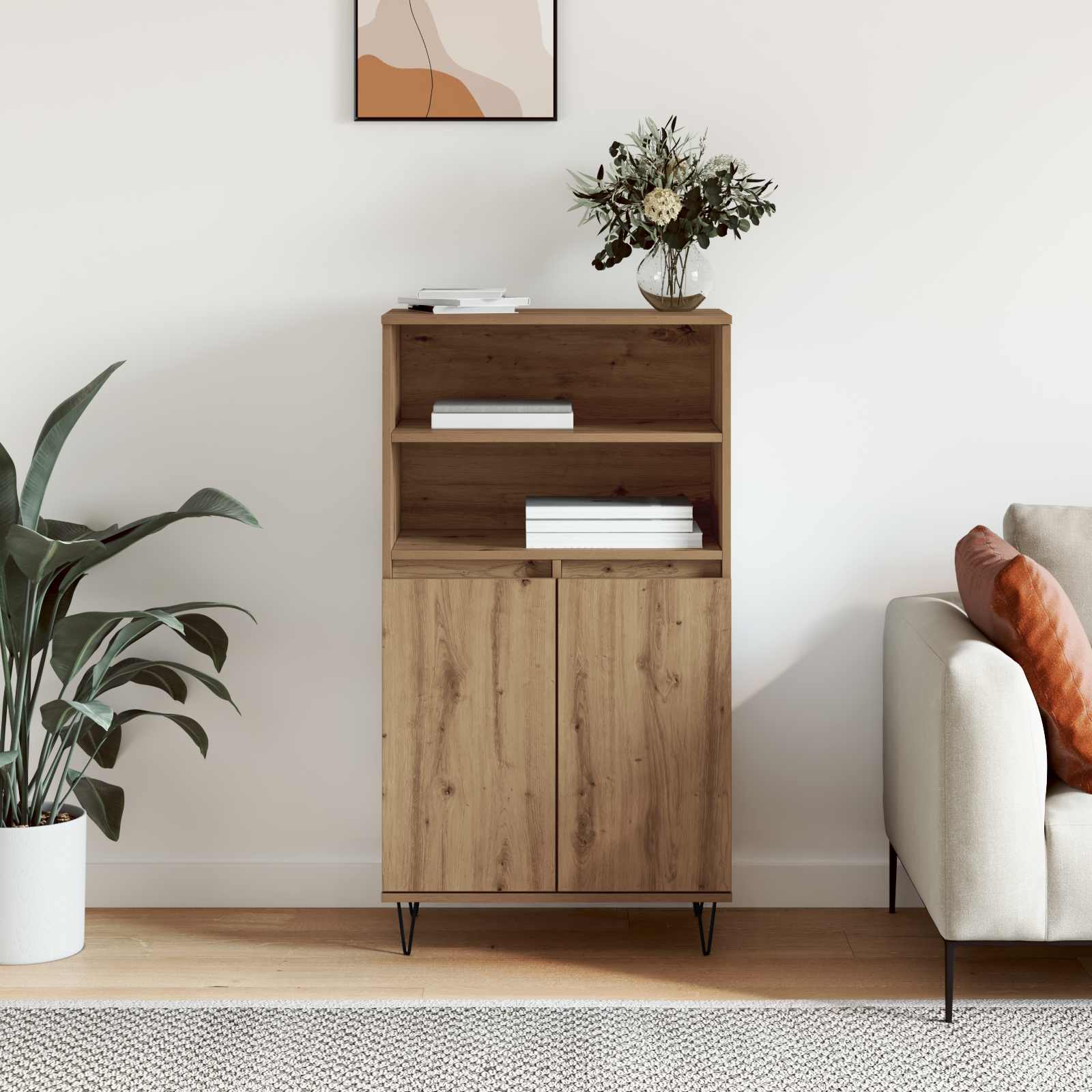 Highboard Smeđa 60 x 36 x 110 cm Konstruirano drvo
