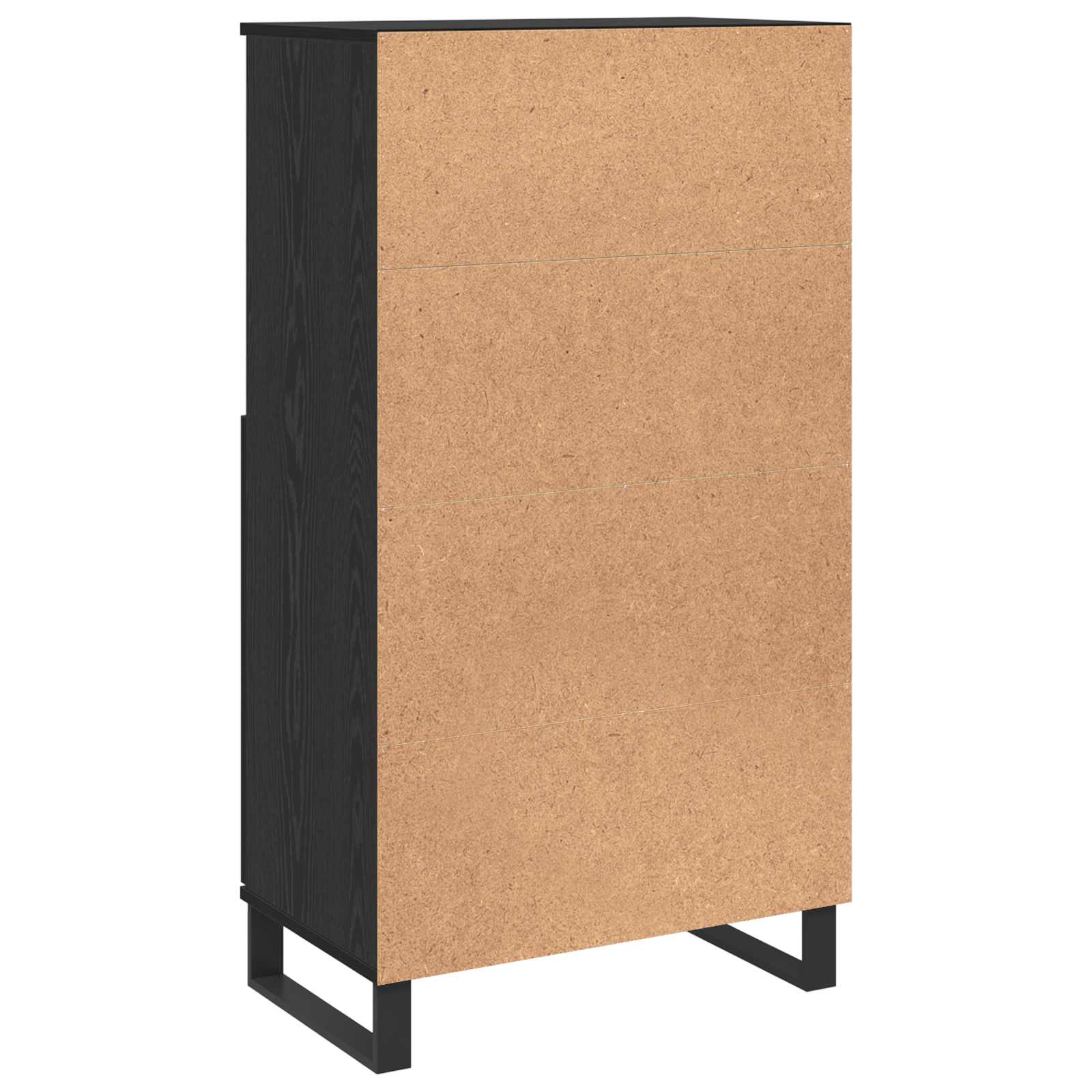 Highboard Crna 60 x 36 x 110 cm Konstruirano drvo
