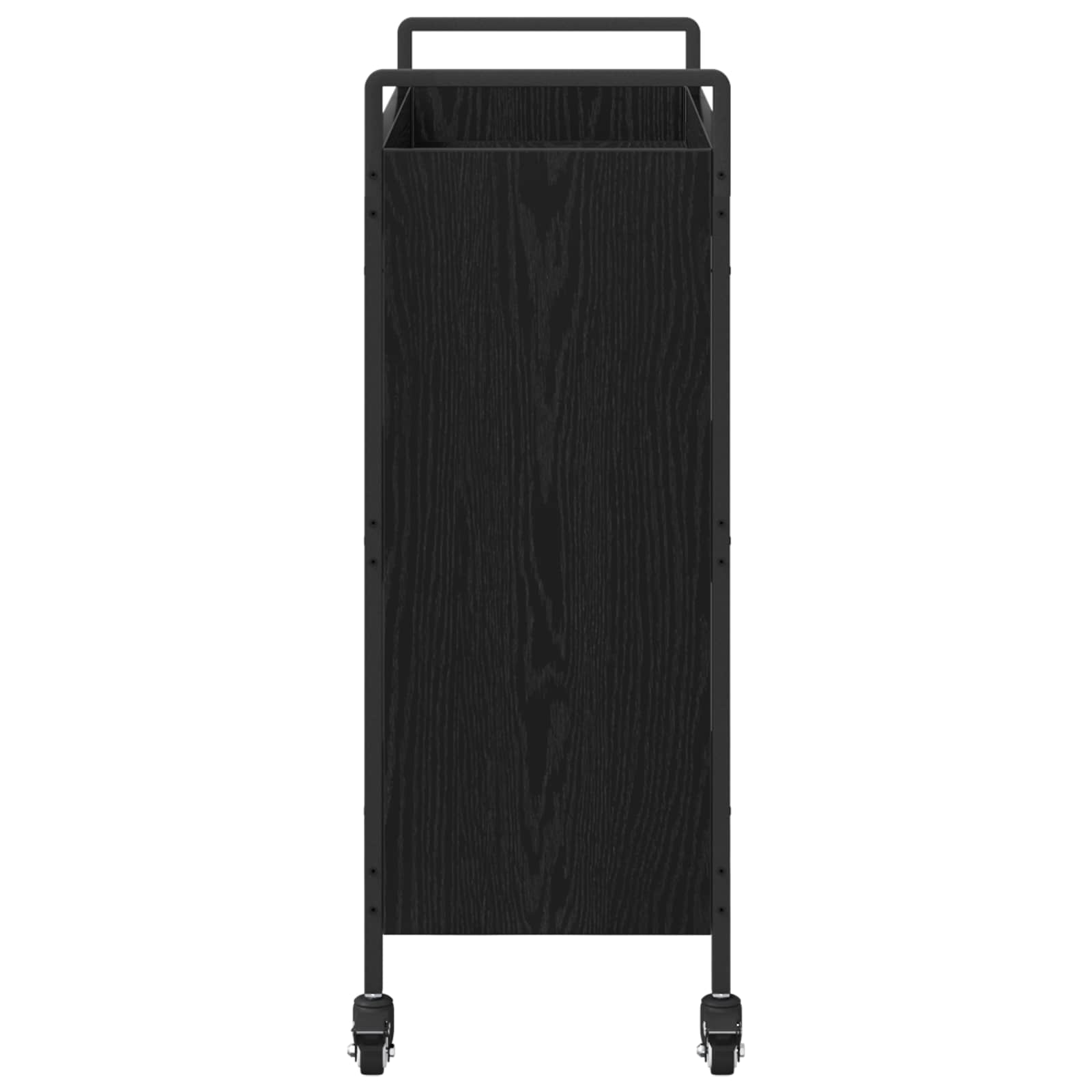 Kuhinjski kolica Crni hrast 70 x 30 x 82 cm Konstruirano drvo