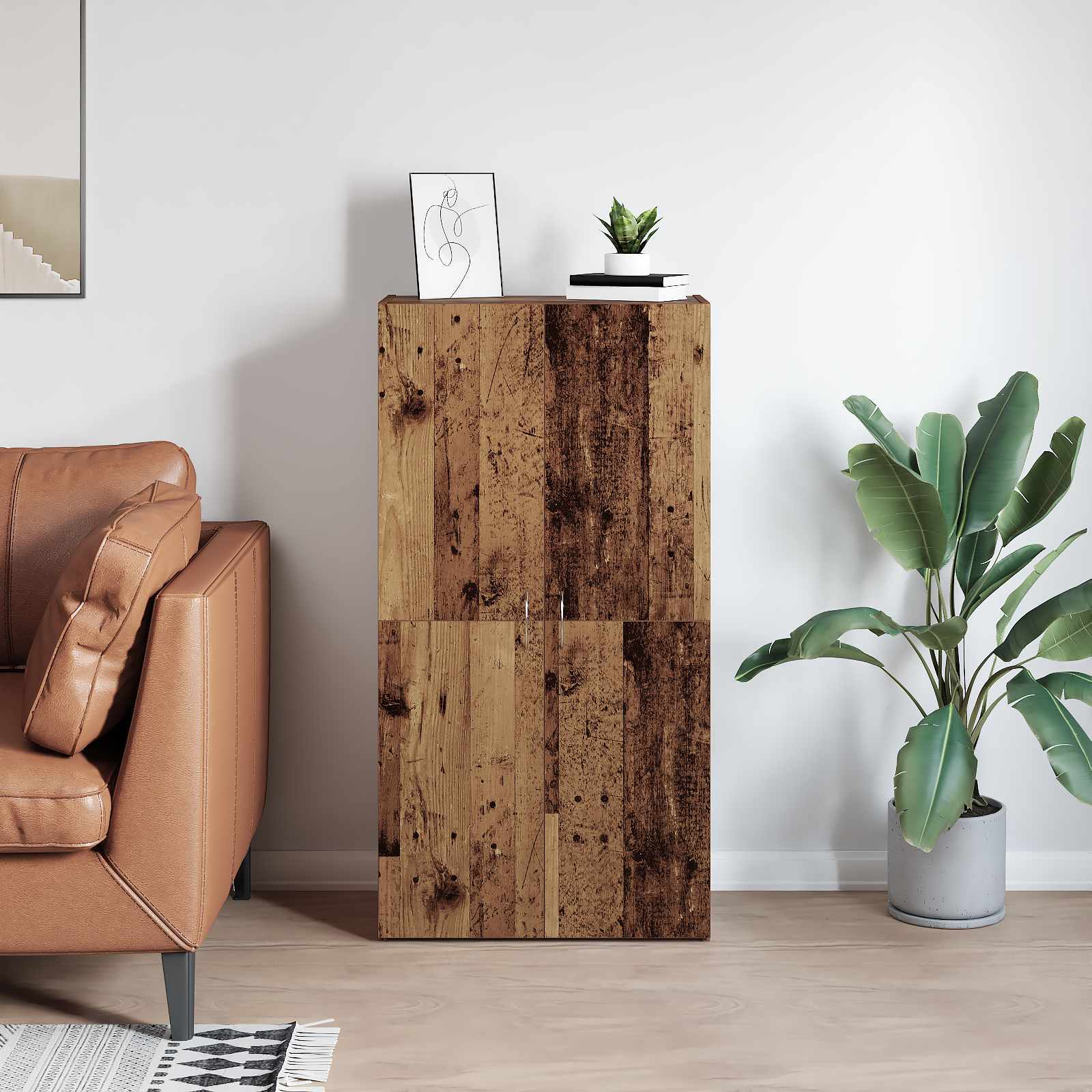 Uredski ormar Crni hrast 60 x 32 x 115 cm Konstruirano drvo