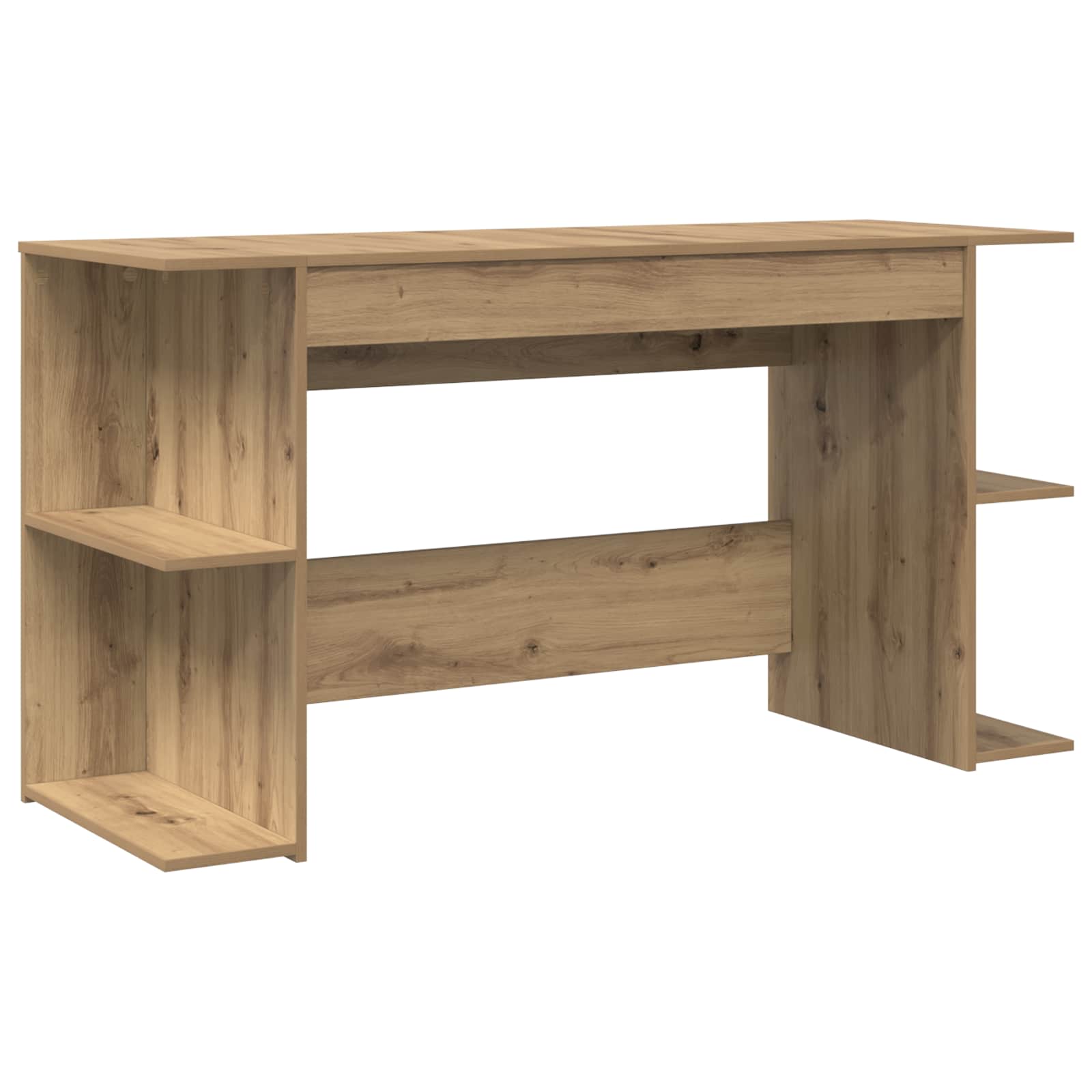 Stol s policom hrast artisan 140 x 50 x 75 cm Konstruirano drvo