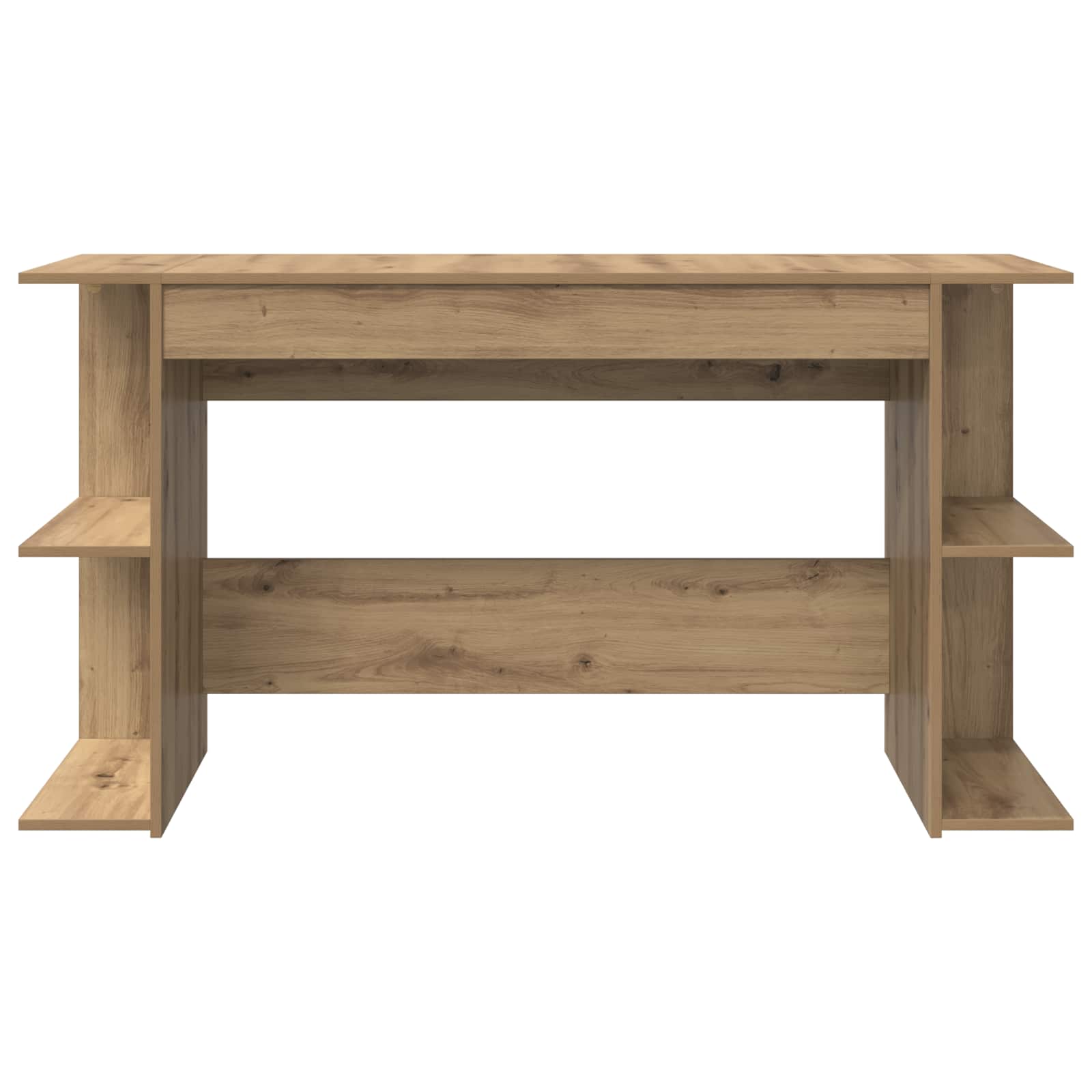 Stol s policom hrast artisan 140 x 50 x 75 cm Konstruirano drvo