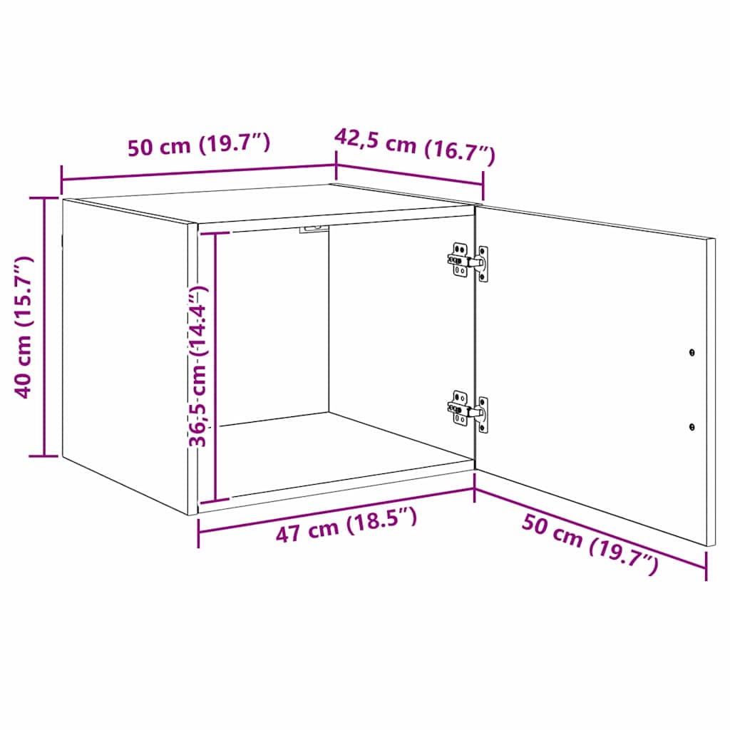 Ormar za Zid Staro drvo 50 x 42.5 x 40 cm Konstruirano drvo