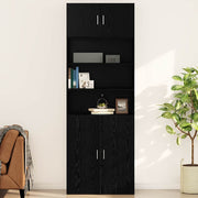 Ormar za Zid Crni hrast 80 x 42.5 x 40 cm Konstruirano drvo