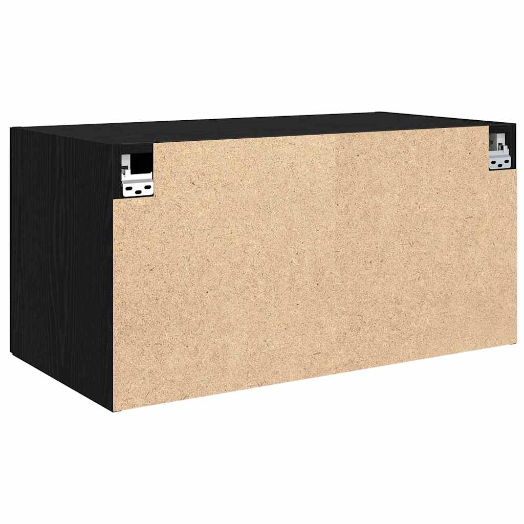 Ormar za Zid Crni hrast 80 x 42.5 x 40 cm Konstruirano drvo