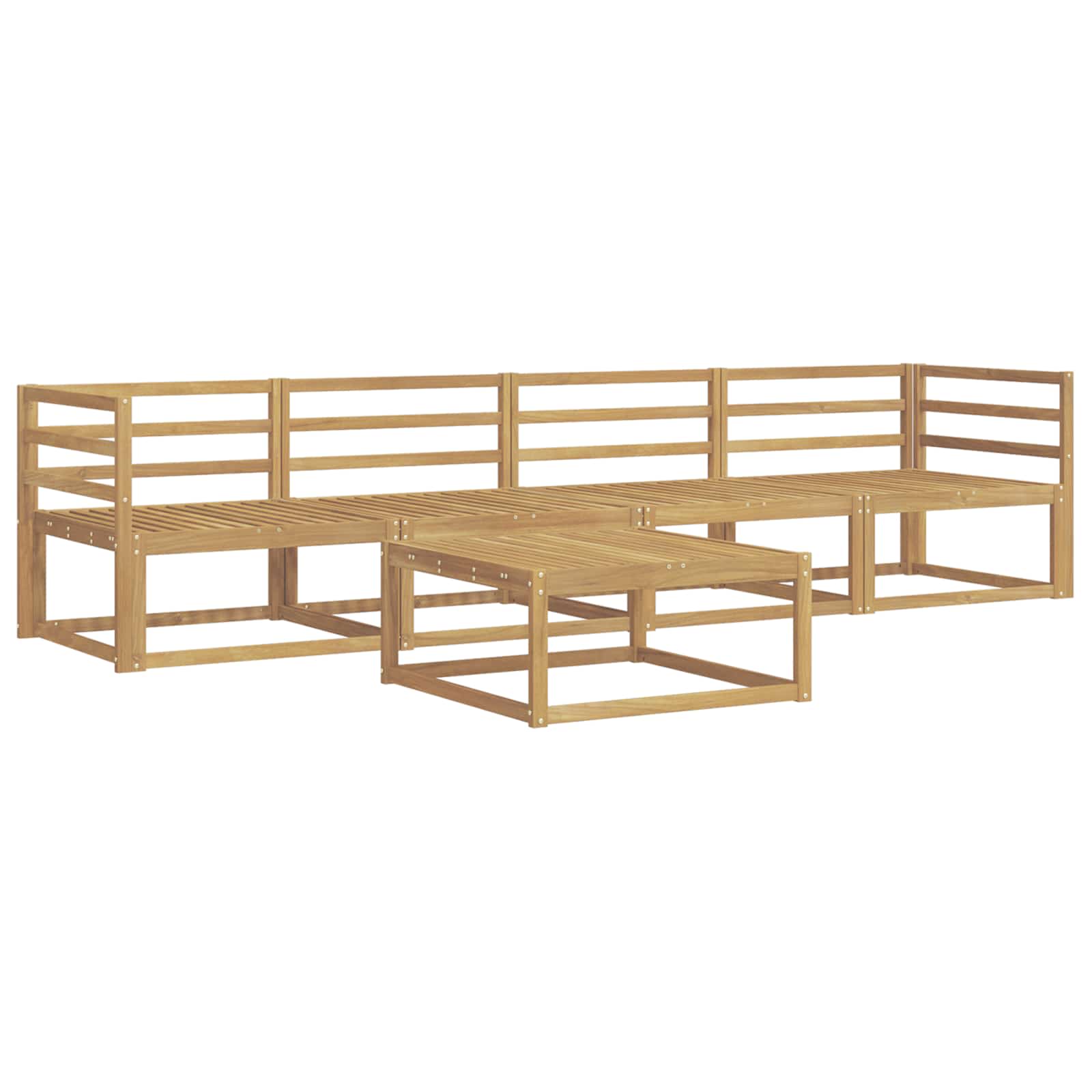 Set vanjskih sofa 5 pcs Bijela 79 x 79 x 37 cm