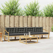 Set vanjskih sofa 4 kom. Bijela i antracit