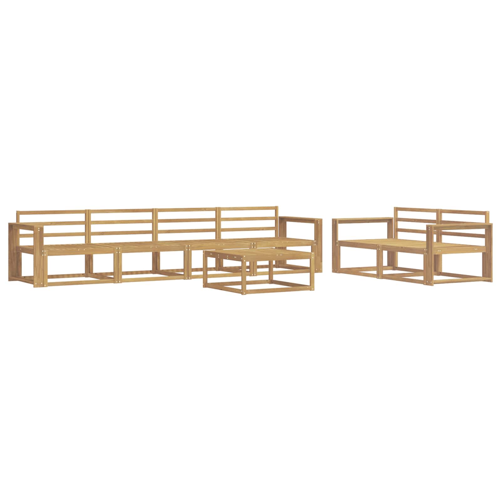 Set vanjskih sofa 7 pcs Bijela