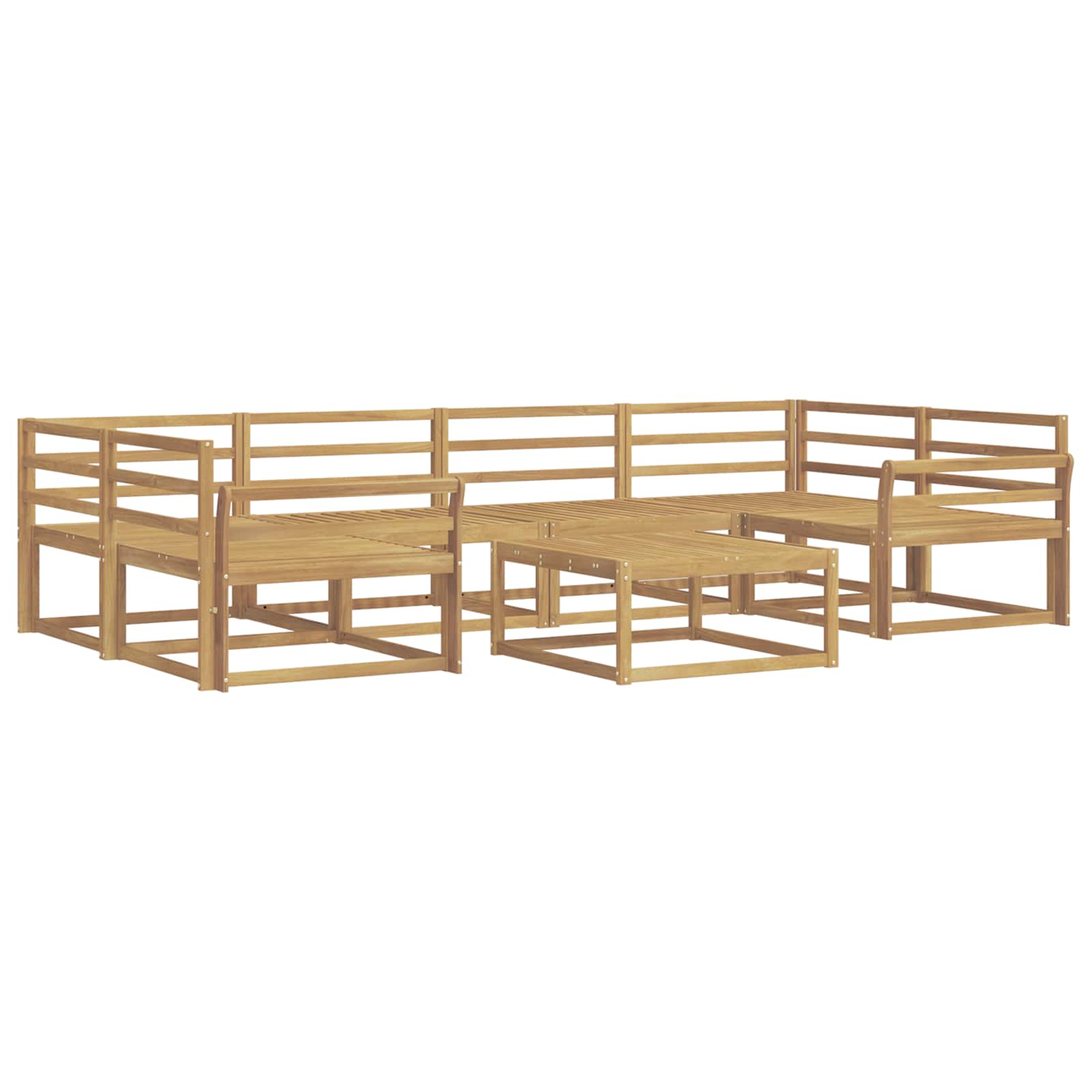 Set vanjskih sofa 7 pcs Bijela