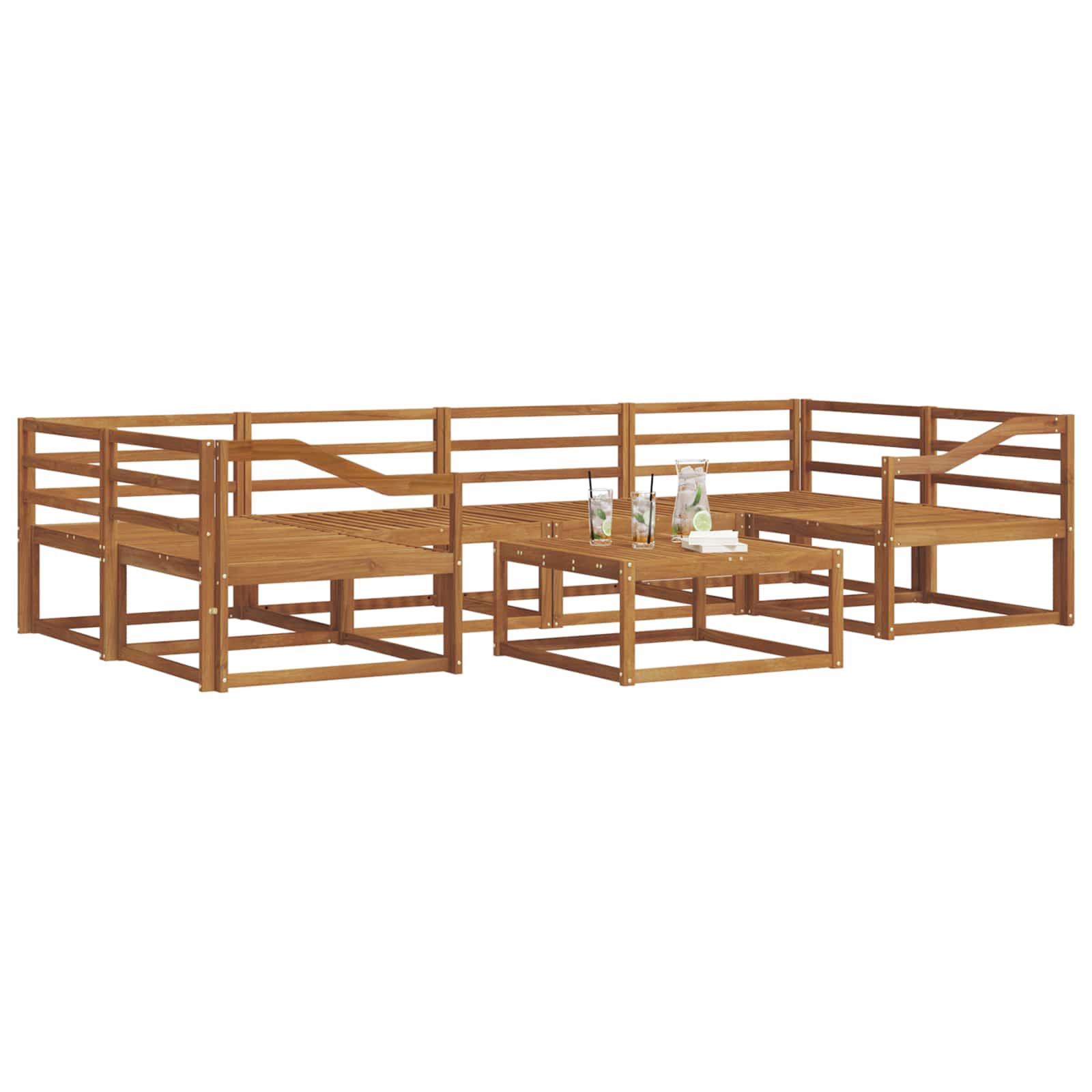 Set vanjskih sofa 7 pcs Bijela