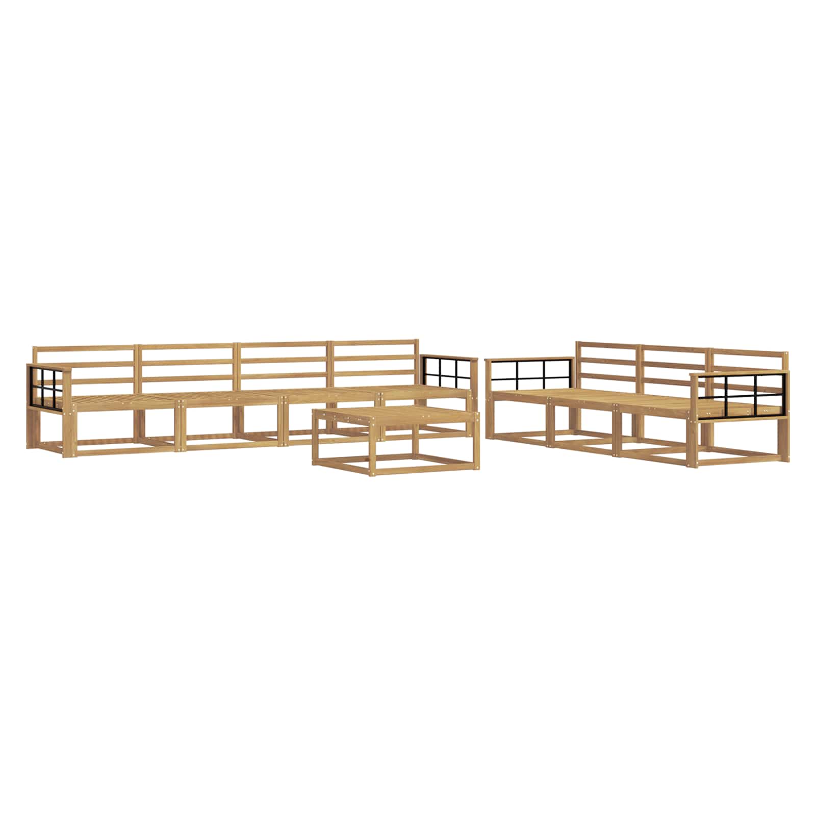 Set vanjskih sofa 8 pcs Bijela