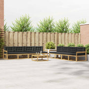 Set vanjskih sofa 9 pcs Bijela i antracit 79 x 79 x 37 cm
