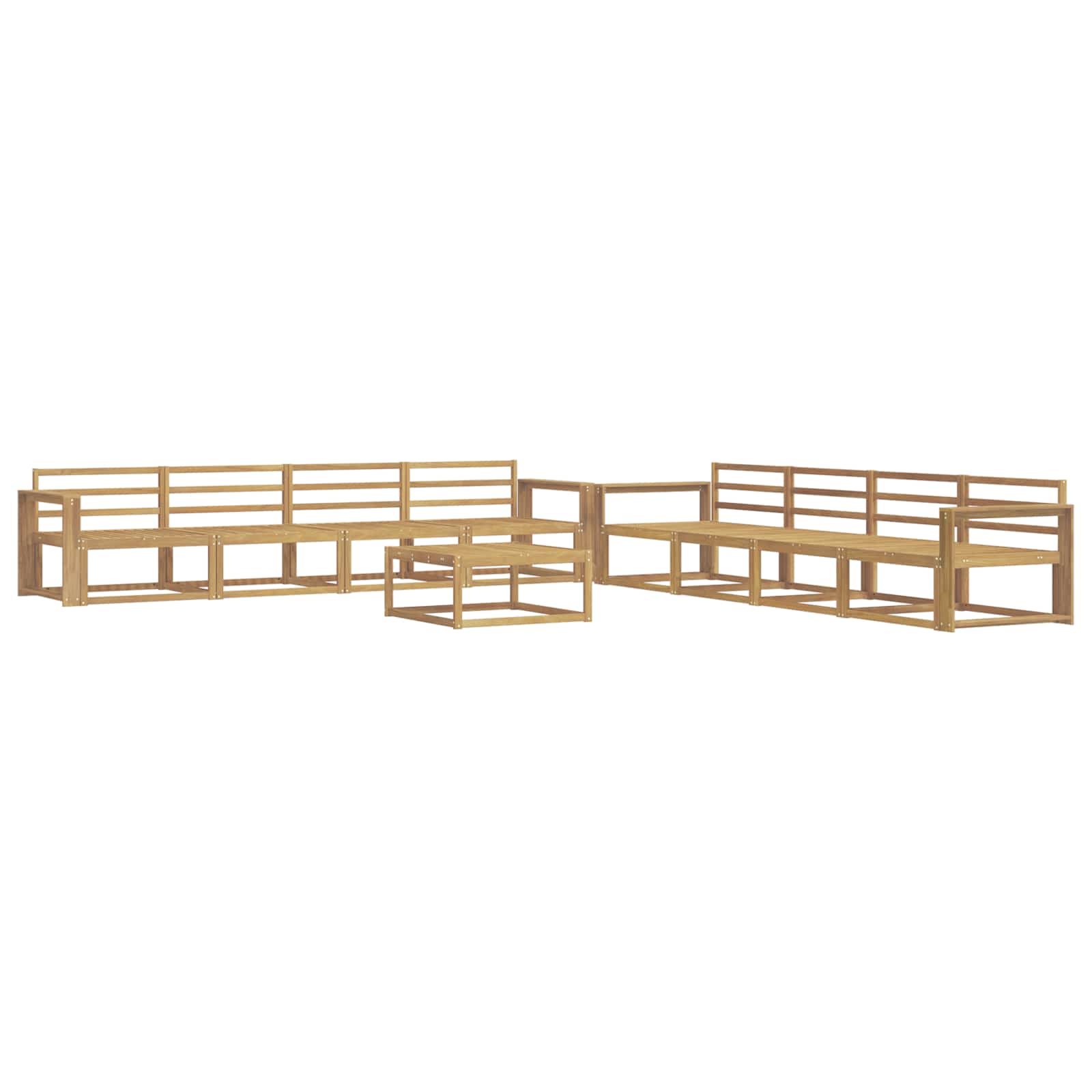 Set vanjskih sofa 9 pcs Bijela 79 x 79 x 37 cm