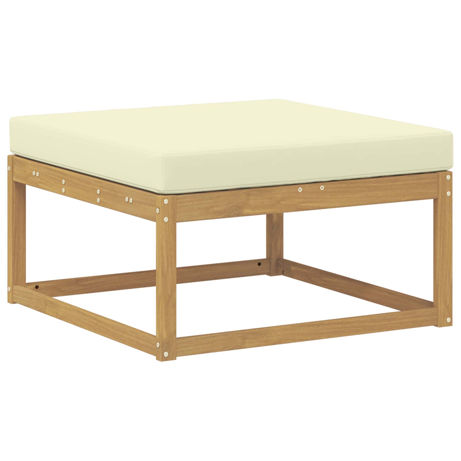 Set vanjskih sofa 6 pcs Bijela i krem 79 x 79 x 37 cm Poliester