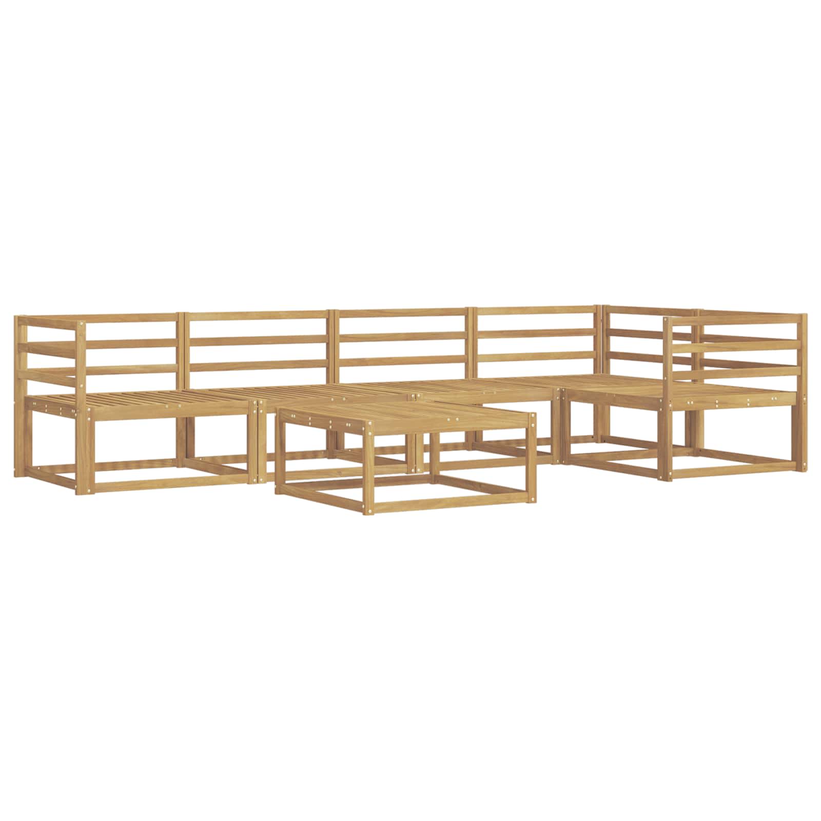 Set vanjskih sofa 6 pcs Bijela 79 x 79 x 37 cm