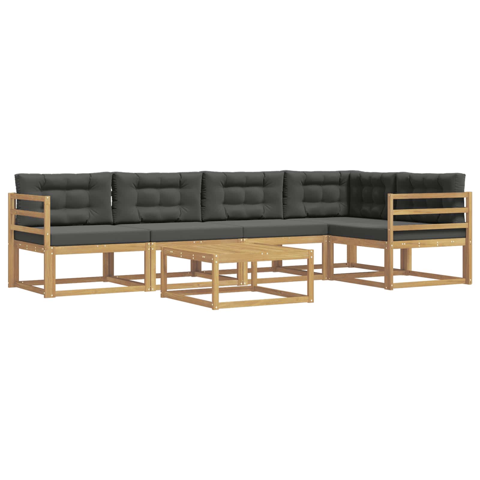 Set vanjskih sofa 6 pcs Bijela i antracit 79 x 79 x 37 cm