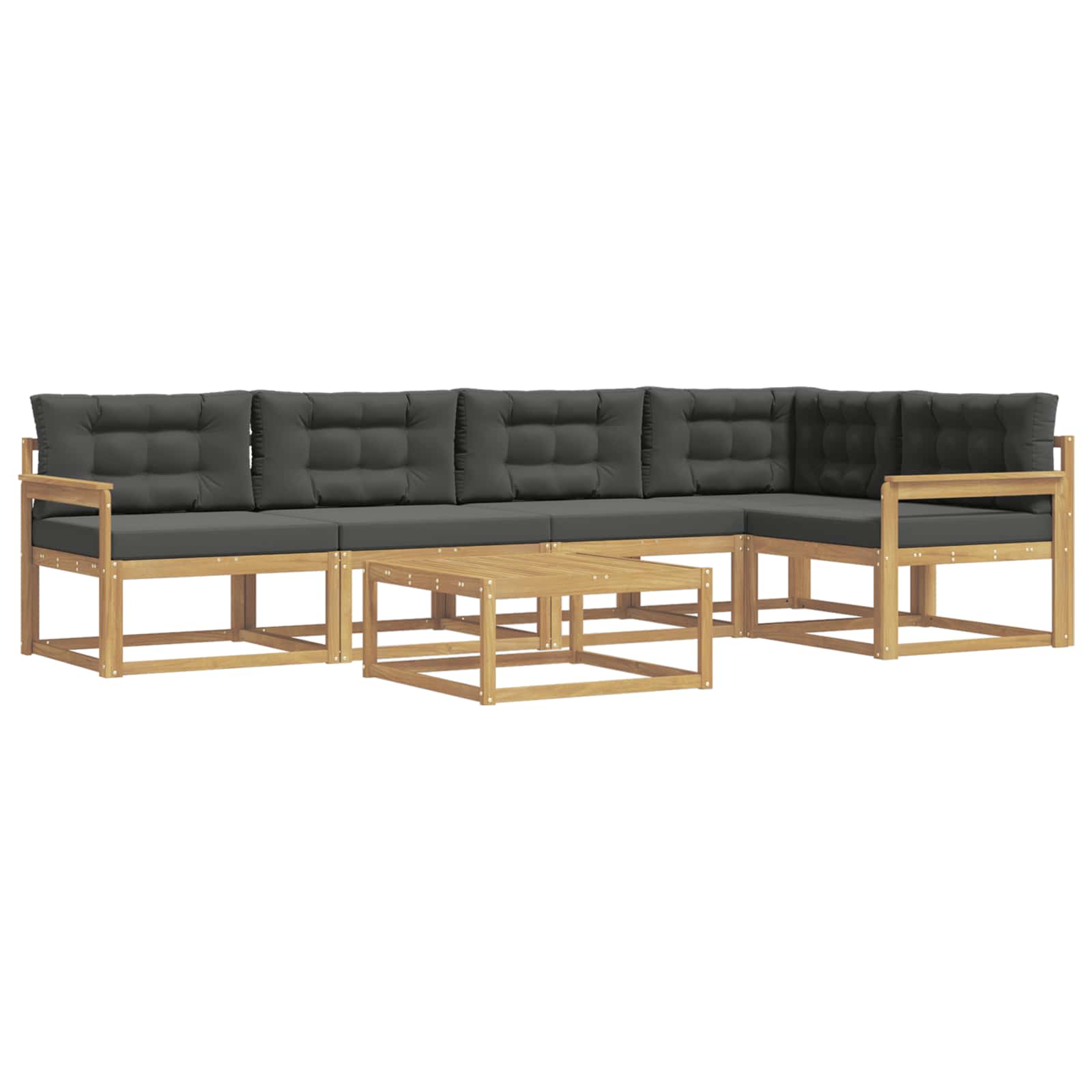 Set vanjskih sofa 6 pcs Bijela i antracit 79 x 79 x 37 cm