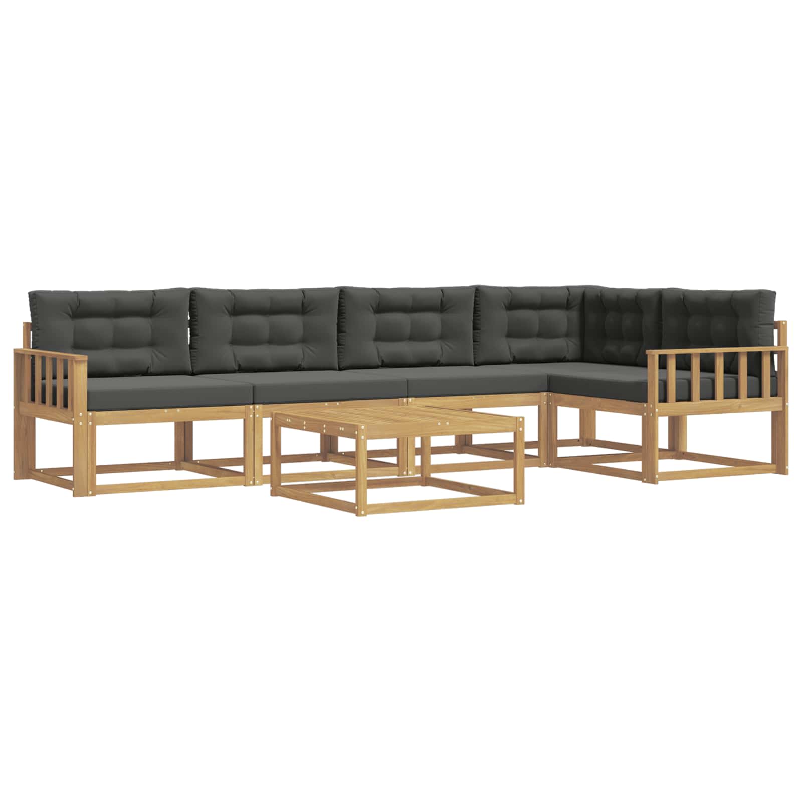 Set vanjskih sofa 6 pcs Bijela i antracit 79 x 79 x 37 cm