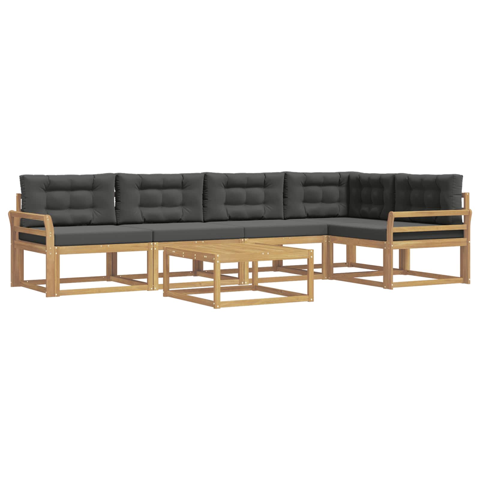 Set vanjskih sofa 6 pcs Bijela i antracit 79 x 79 x 37 cm