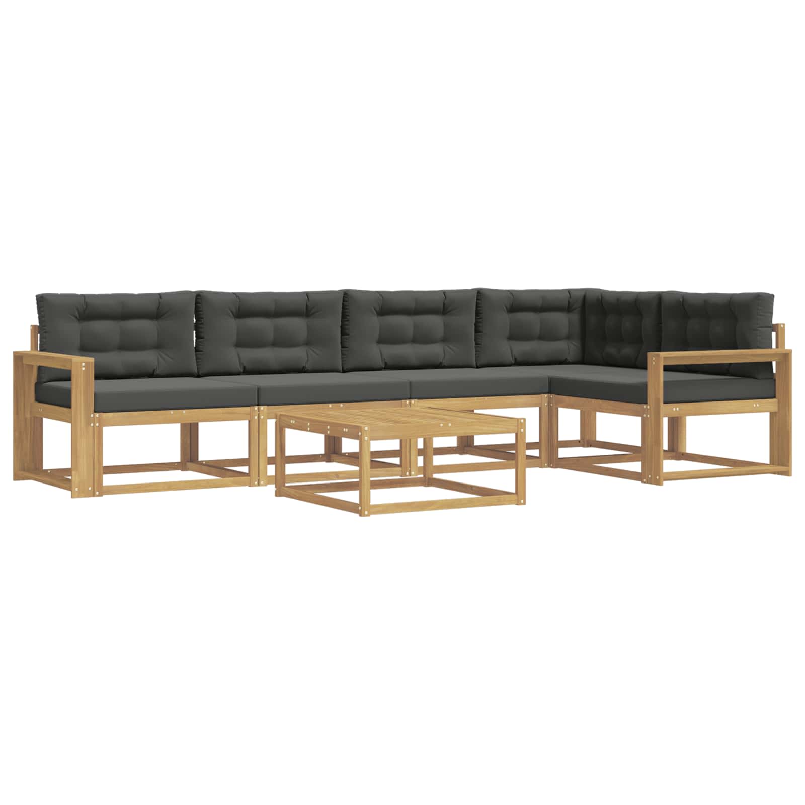 Set vanjskih sofa 6 pcs Bijela i antracit 79 x 79 x 37 cm