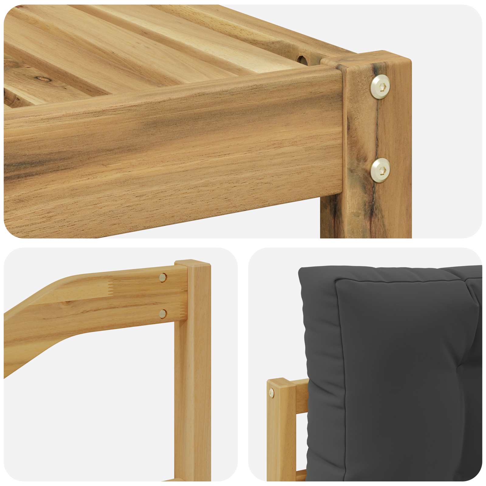 Set vanjskih sofa 6 pcs Bijela i antracit 79 x 79 x 37 cm