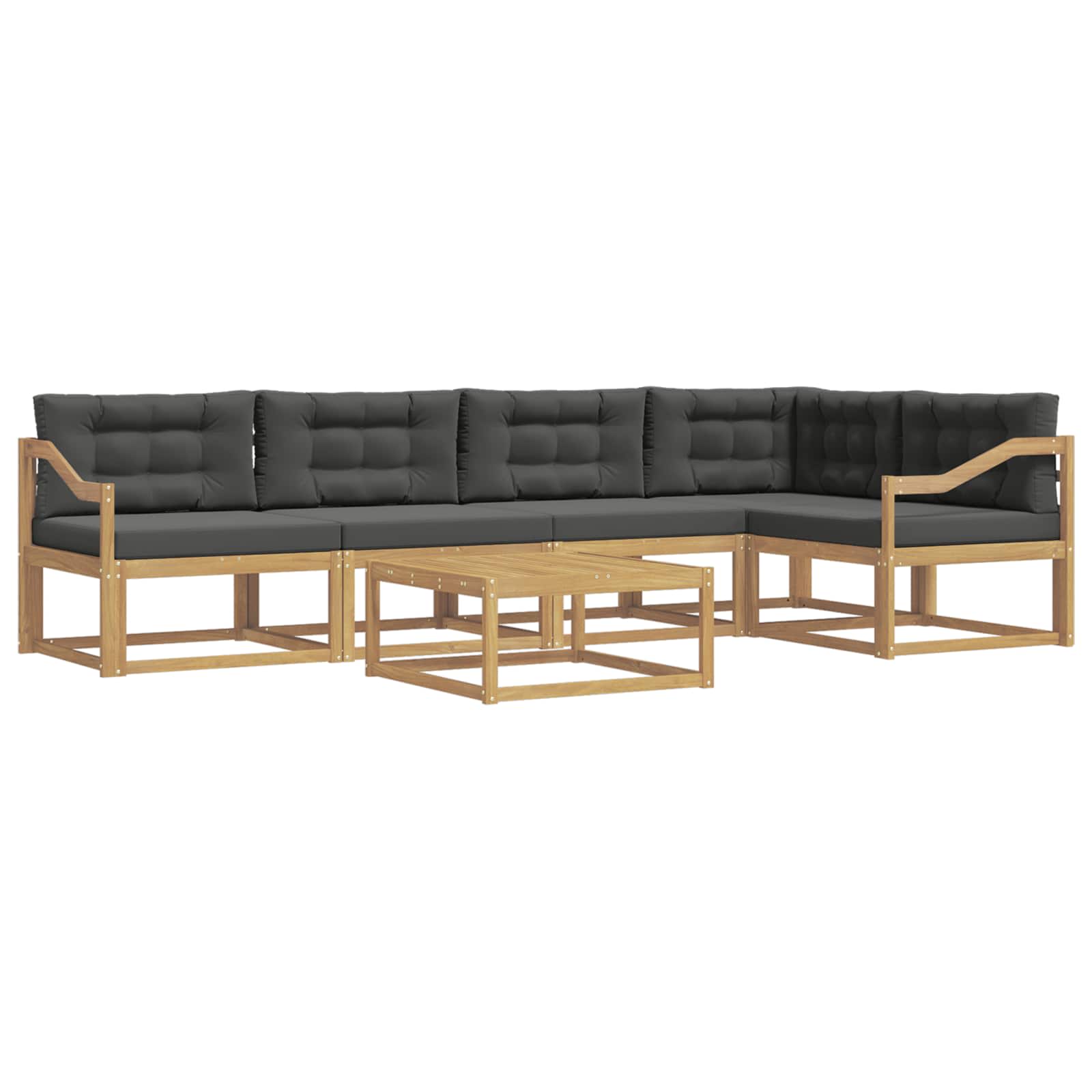 Set vanjskih sofa 6 pcs Bijela i antracit 79 x 79 x 37 cm