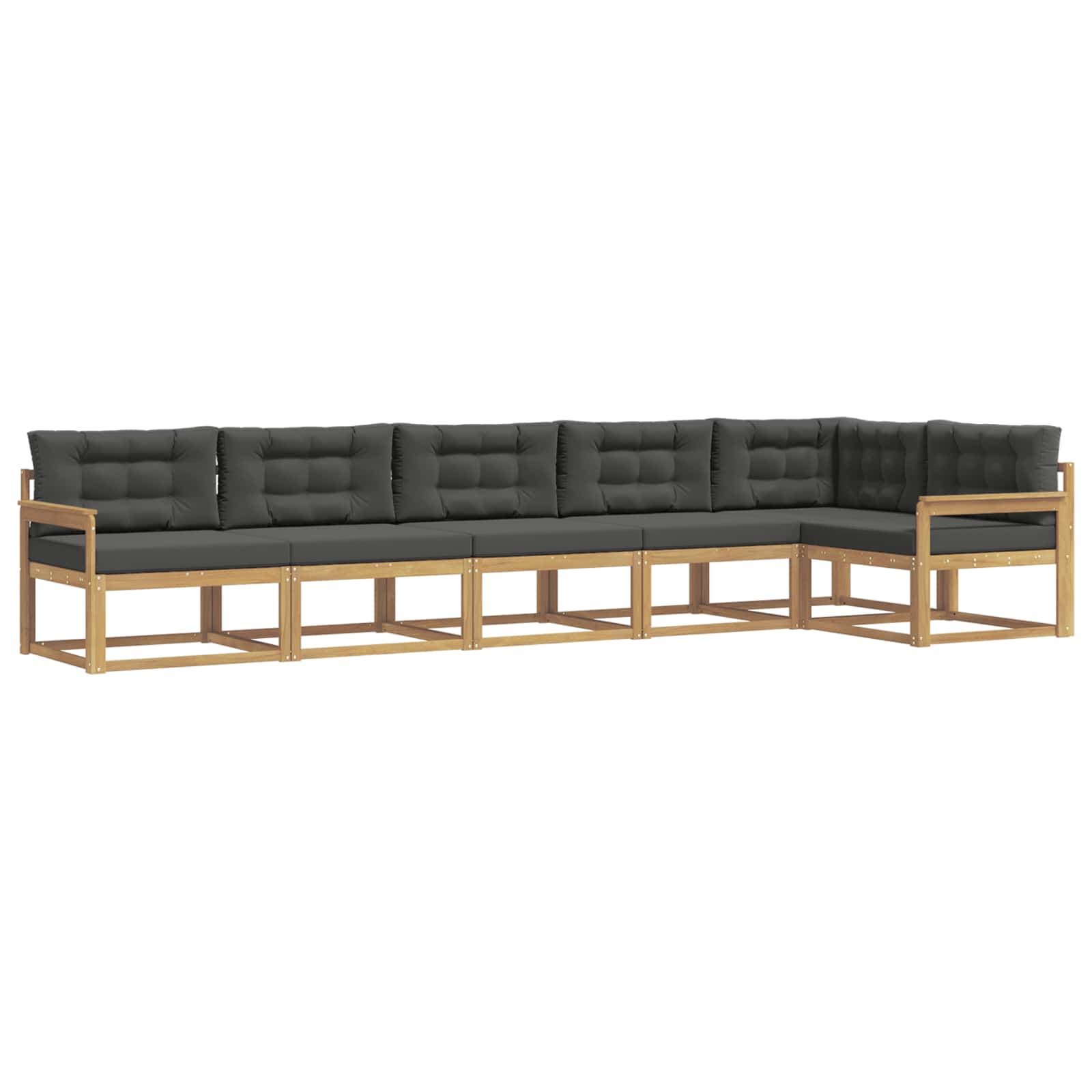 Set vanjskih sofa s jastukom 4 pcs Bijela i antracit Poliester