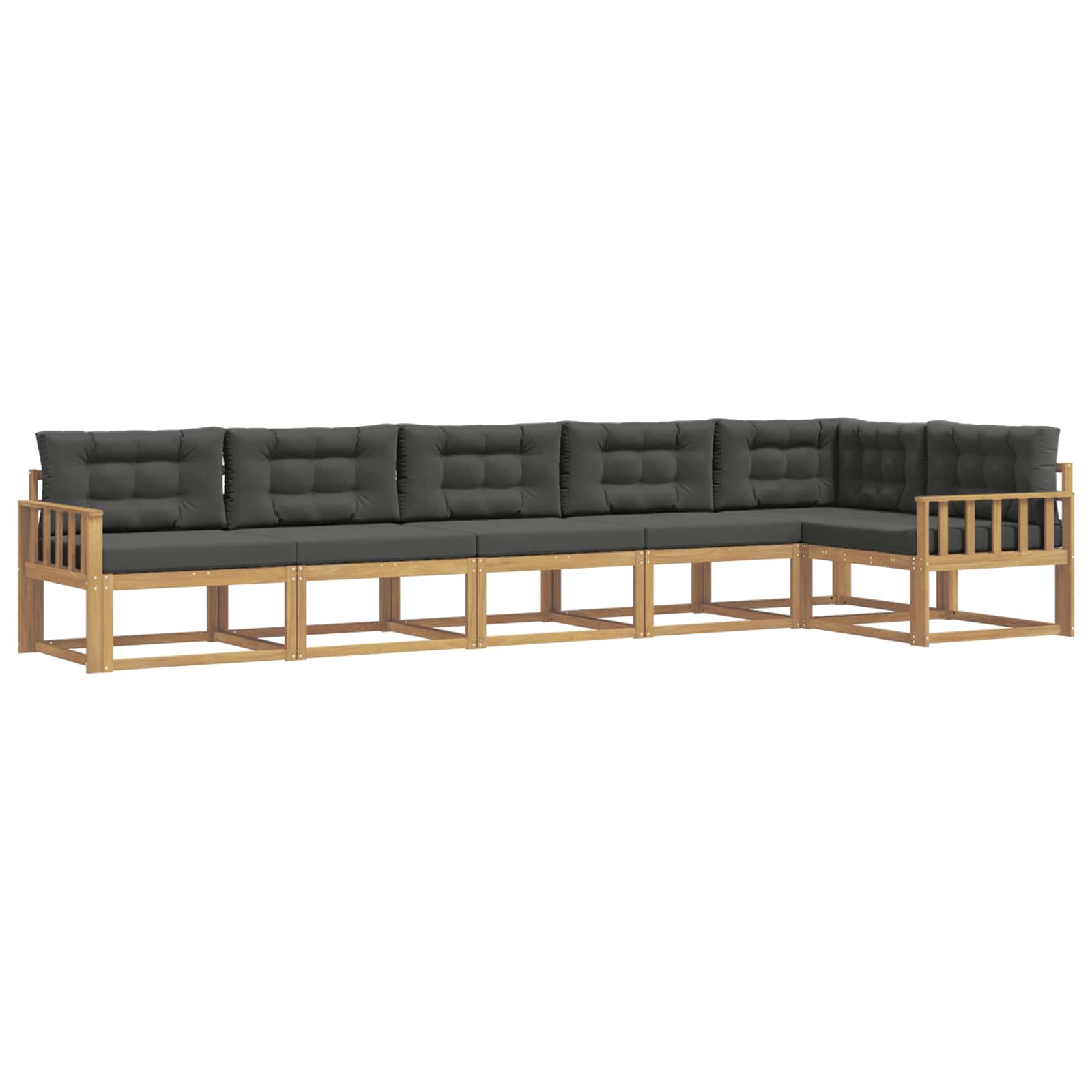 Set vanjskih sofa s jastukom 4 pcs Bijela i antracit Poliester