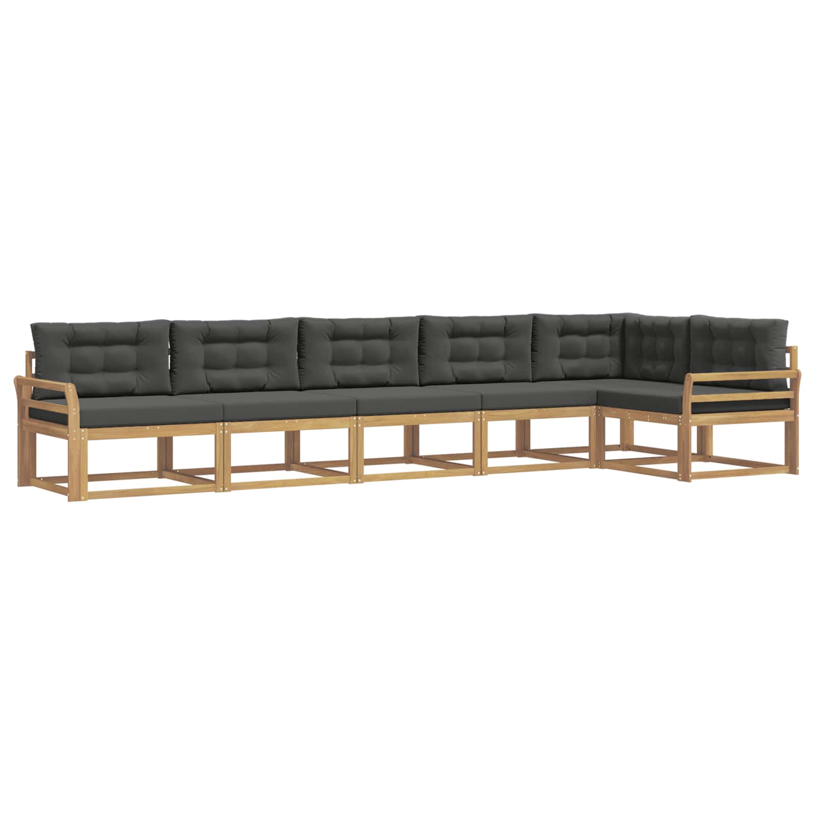 Set vanjskih sofa s jastukom 4 pcs Bijela i antracit Poliester
