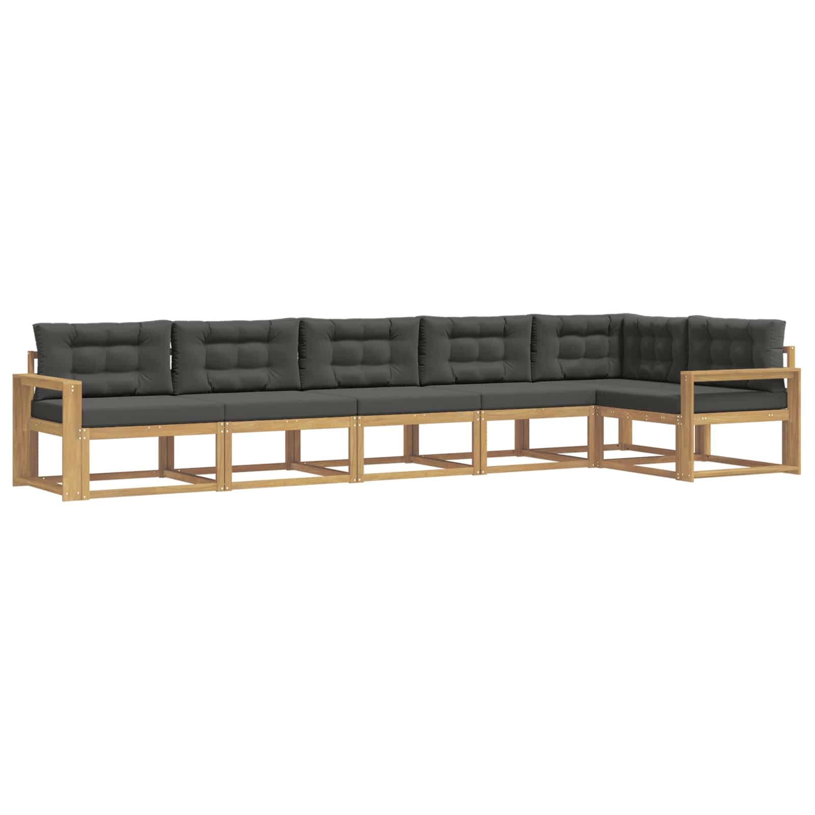 Set vanjskih sofa s jastukom 4 pcs Bijela i antracit Poliester