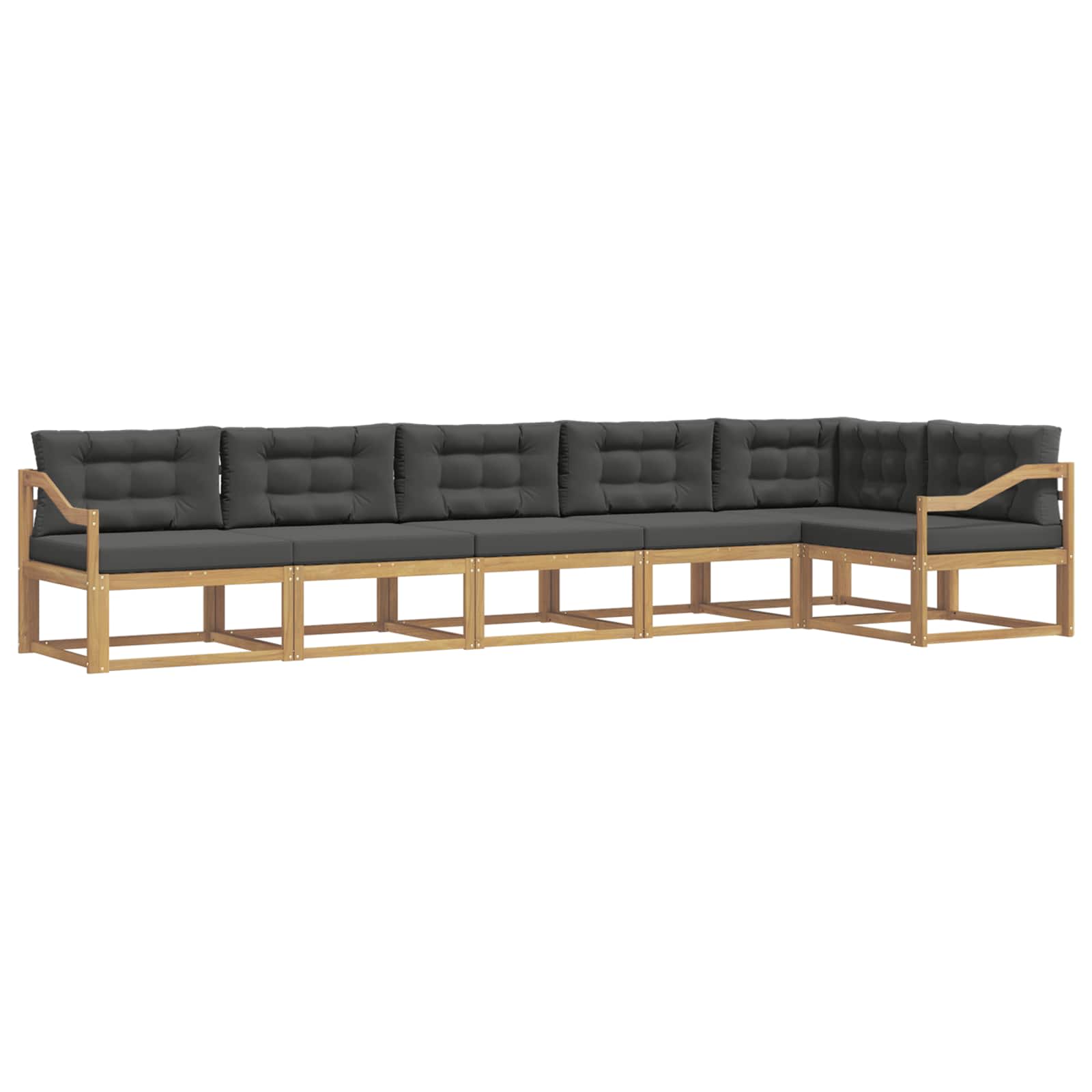 Set vanjskih sofa s jastukom 4 pcs Bijela i antracit Poliester