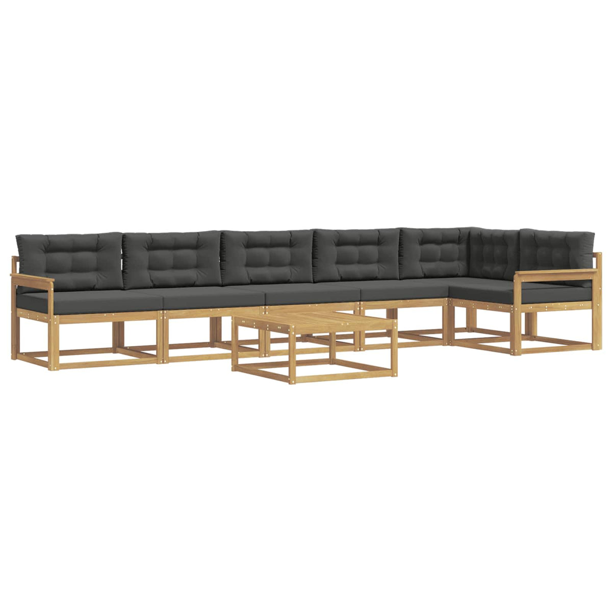 Set vanjskih sofa 7 pcs Bijela i antracit 79 x 79 x 37 cm
