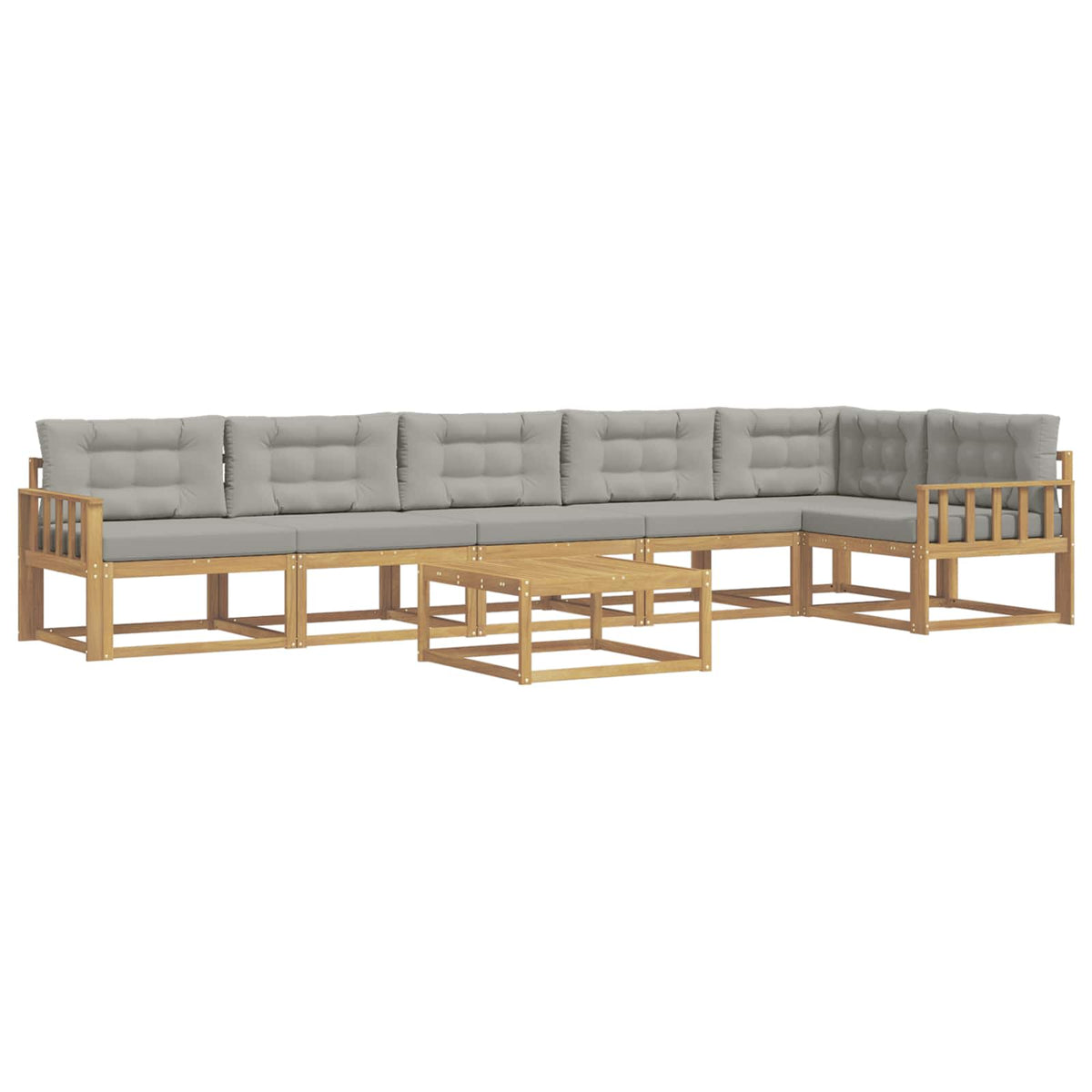 Set vanjskih sofa 7 pcs Bijela i svjetlosiva 79 x 79 x 37 cm
