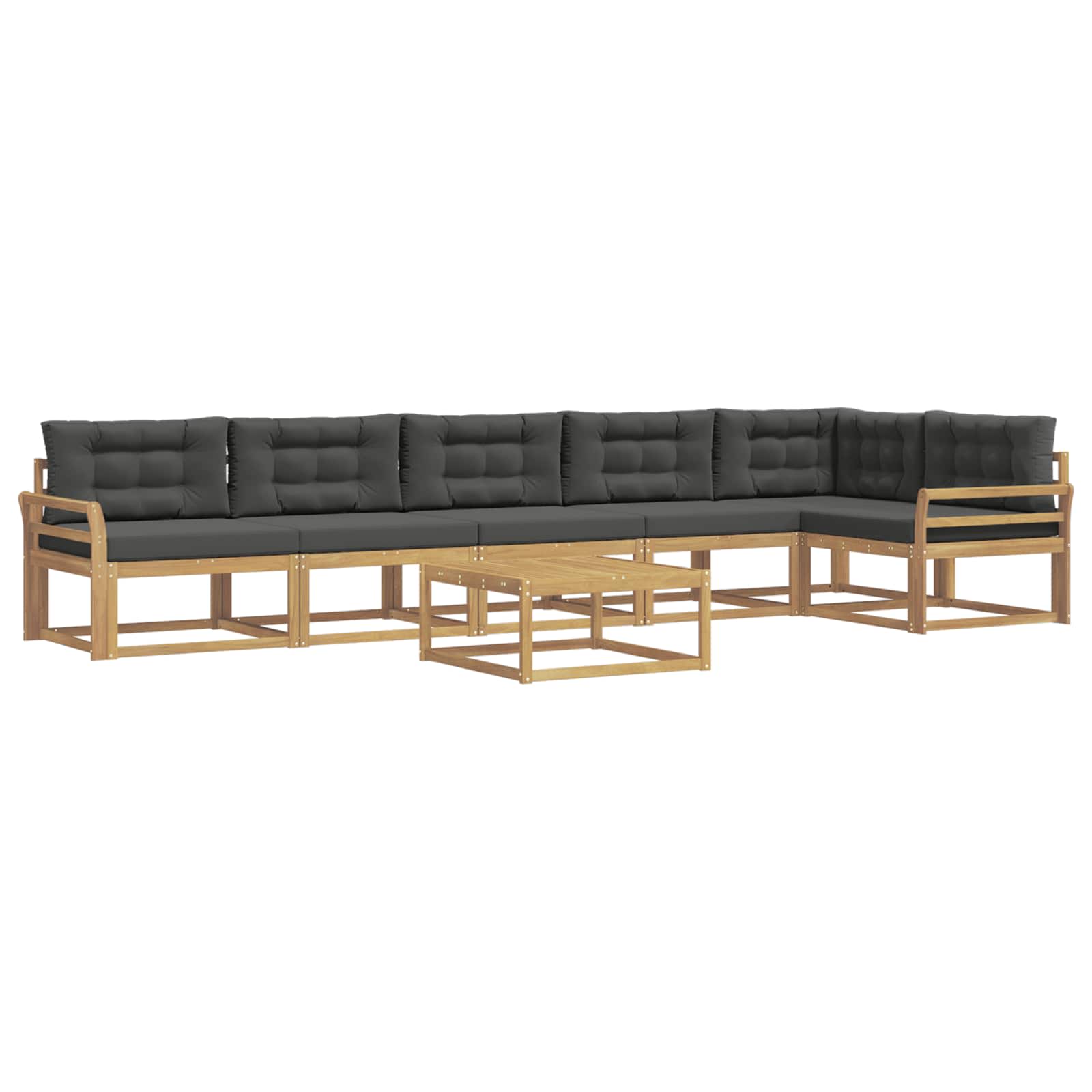Set vanjskih sofa 7 pcs Bijela i antracit 79 x 79 x 37 cm
