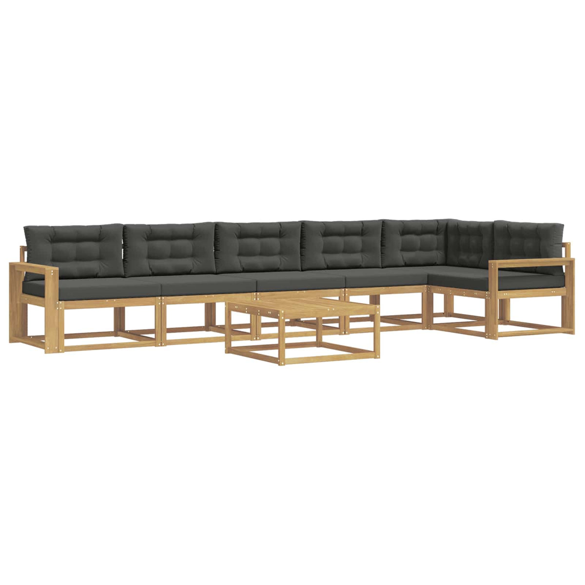 Set vanjskih sofa 7 pcs Bijela i antracit 79 x 79 x 37 cm