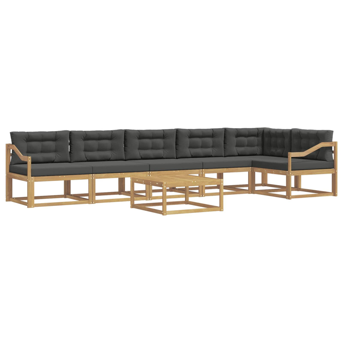 Set vanjskih sofa 7 pcs Bijela i antracit 79 x 79 x 37 cm