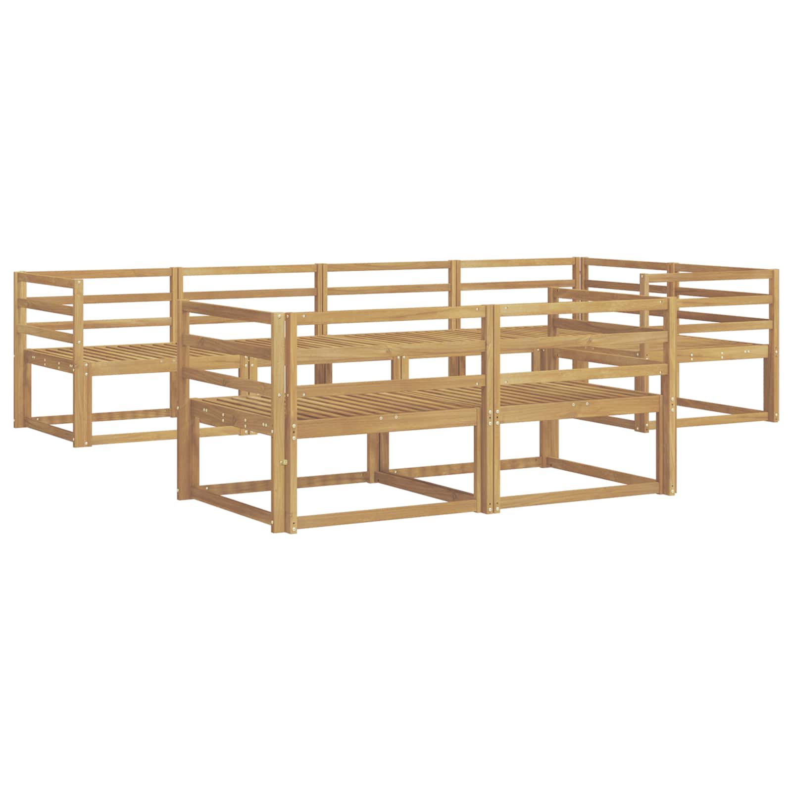 Set vanjskih sofa 8 pcs Bijela 325 x 166,5 x 73 cm