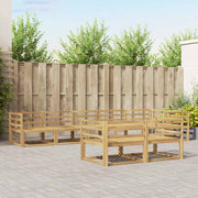 Set vanjskih sofa 8 pcs Bijela 404 x 166,5 x 73 cm