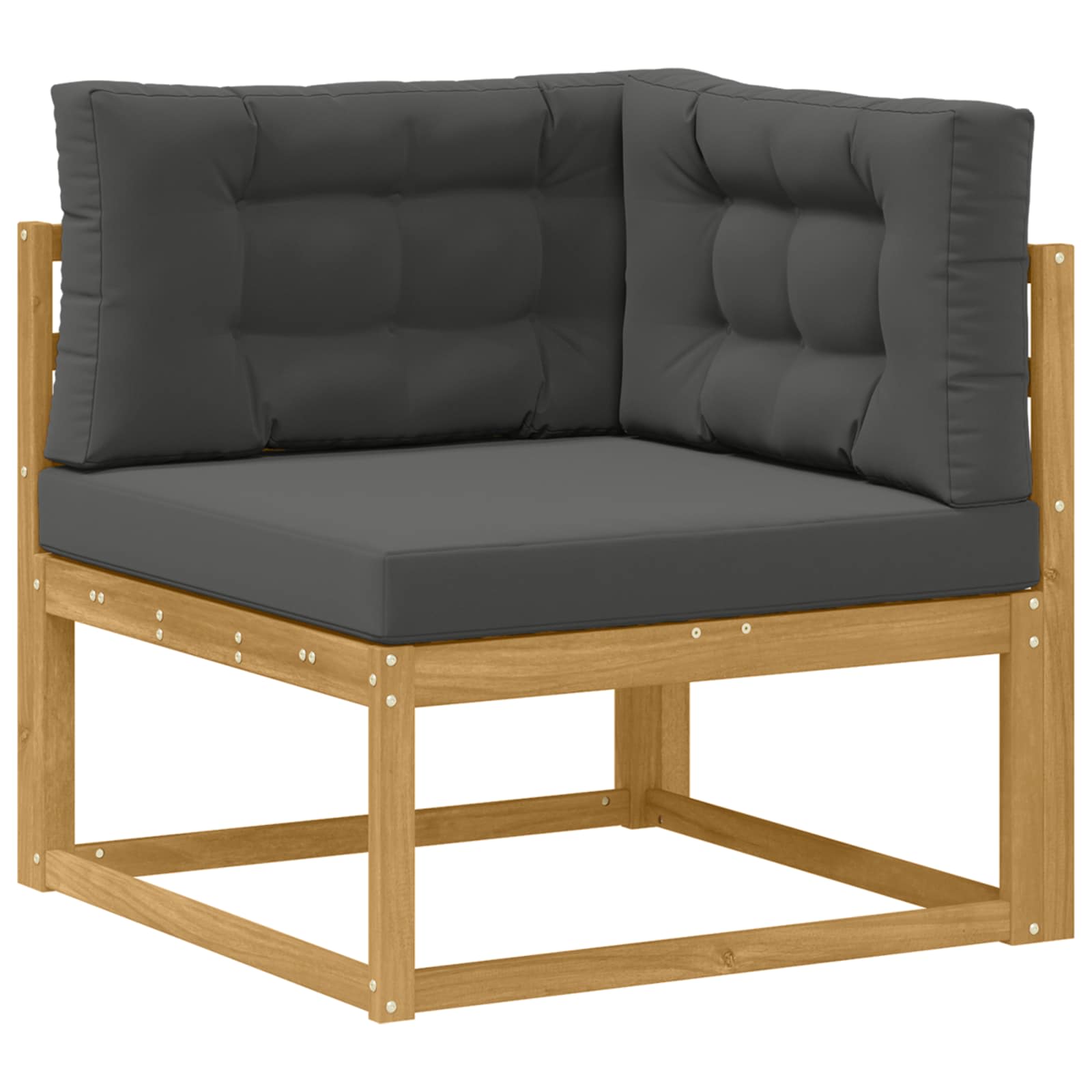 Set vanjskih sofa 6 kom. Bijela i antracit Poliester