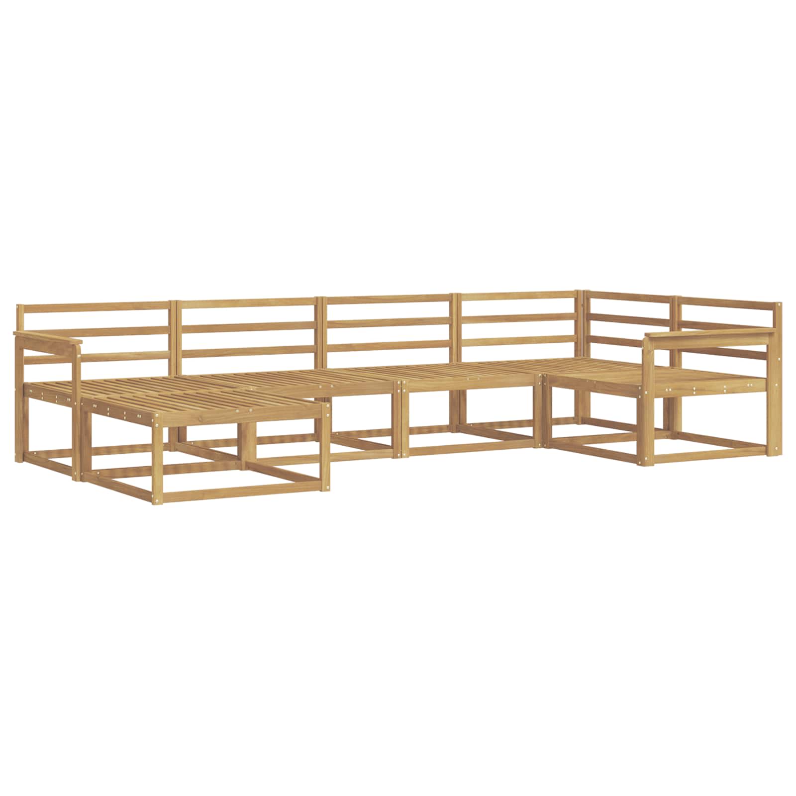 Set vanjskih sofa 6 pcs Bijela 327 x 168,5 x 73 cm