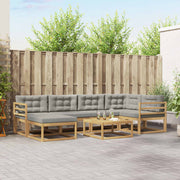 Set vanjskih sofa 7 pcs Bijela i svjetlosiva