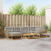 Set vanjskih sofa 7 pcs Bijela i svjetlosiva
