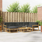 Set vanjskih sofa 7 pcs Bijela i antracit