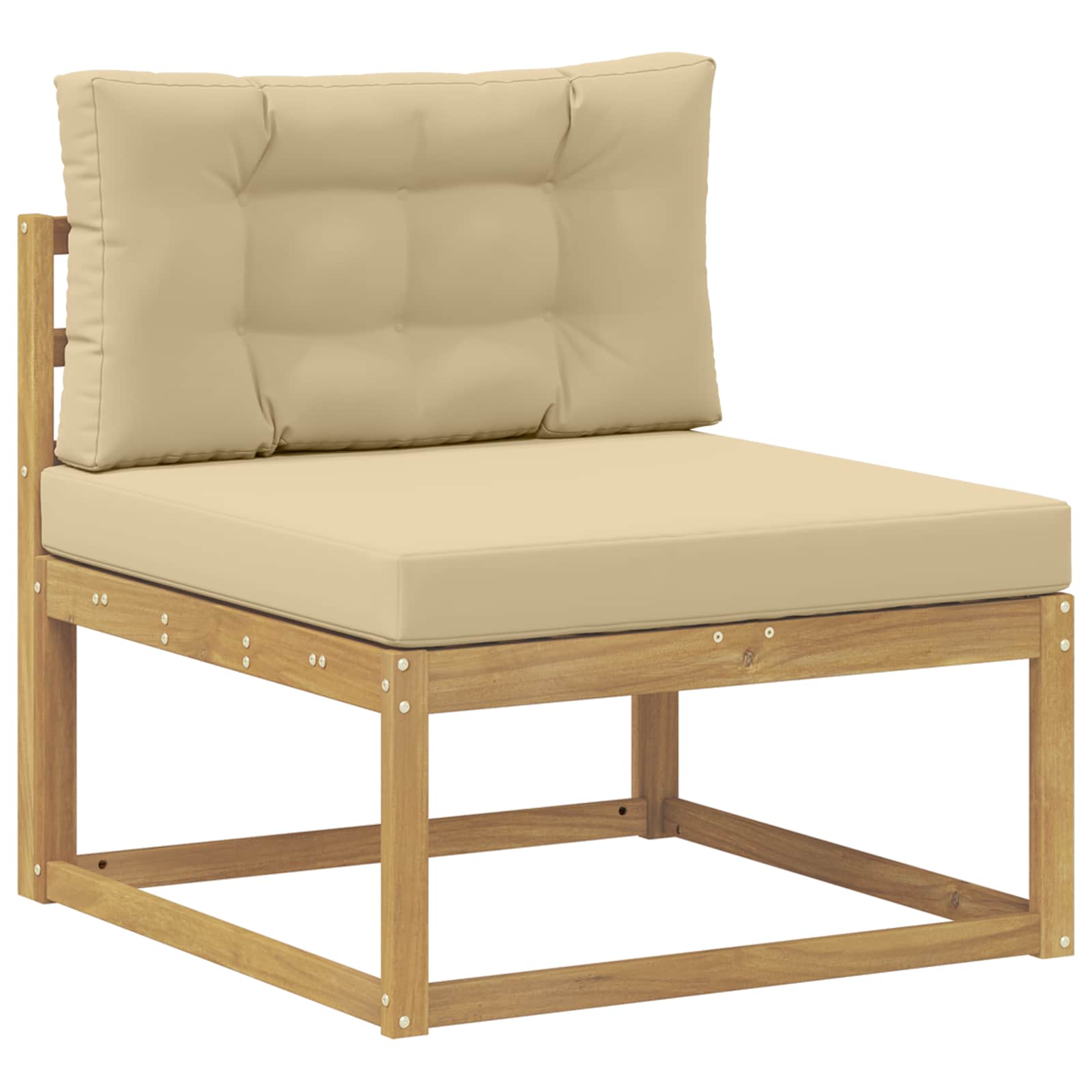 Set vanjskih sofa 7 pcs Bijela i bež