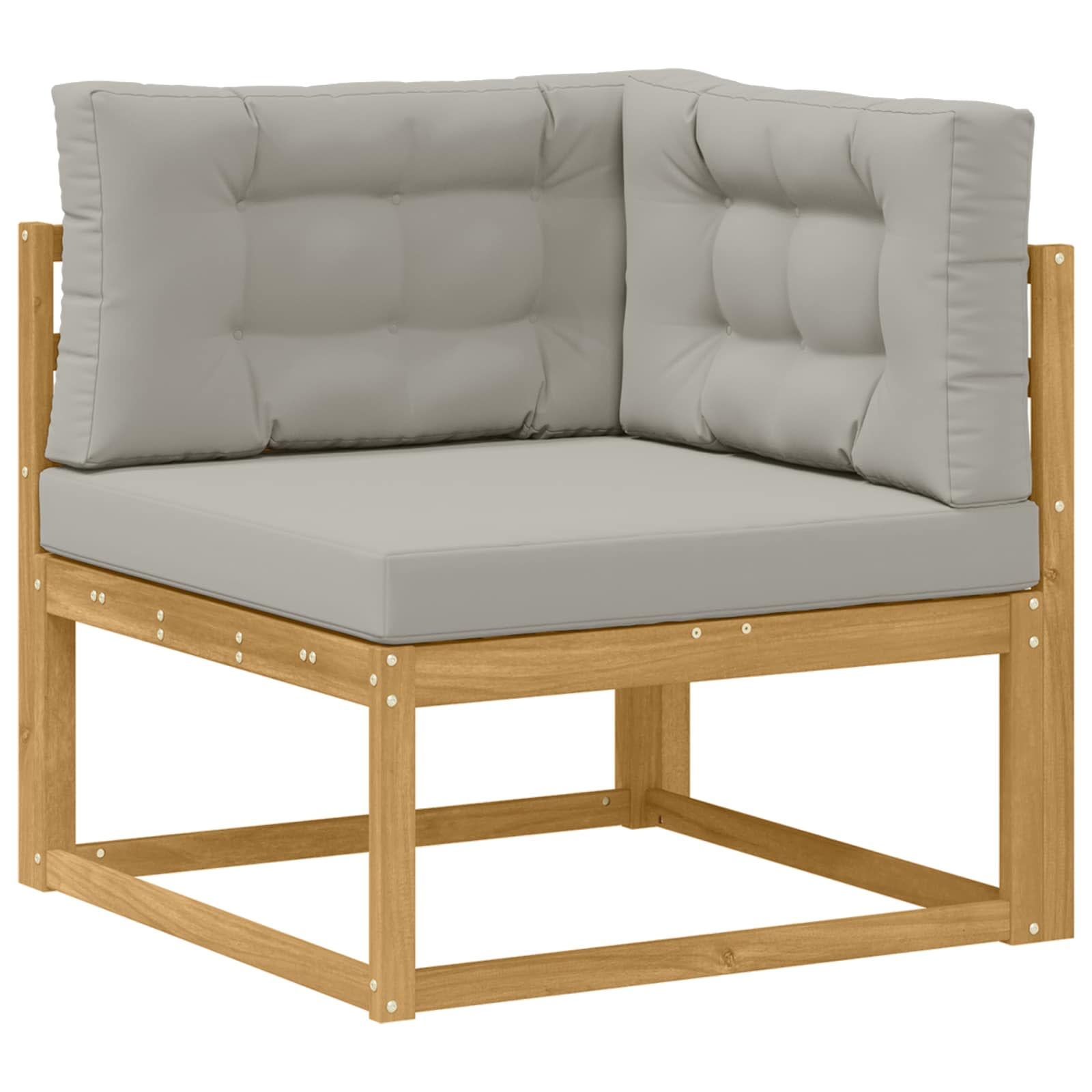 Set vanjskih sofa 7 pcs Bijela i svjetlosiva