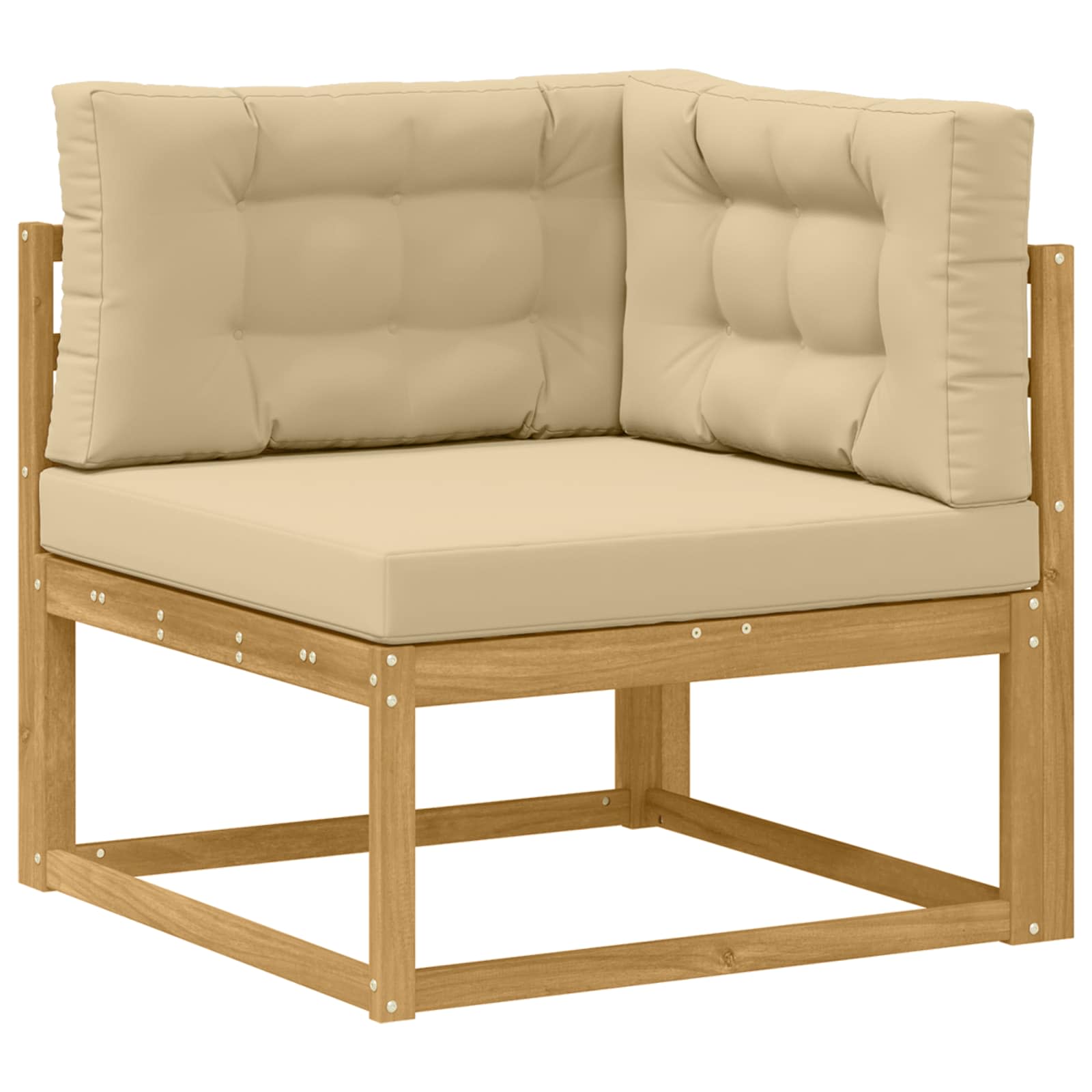 Set vanjskih sofa 7 pcs Bijela i bež