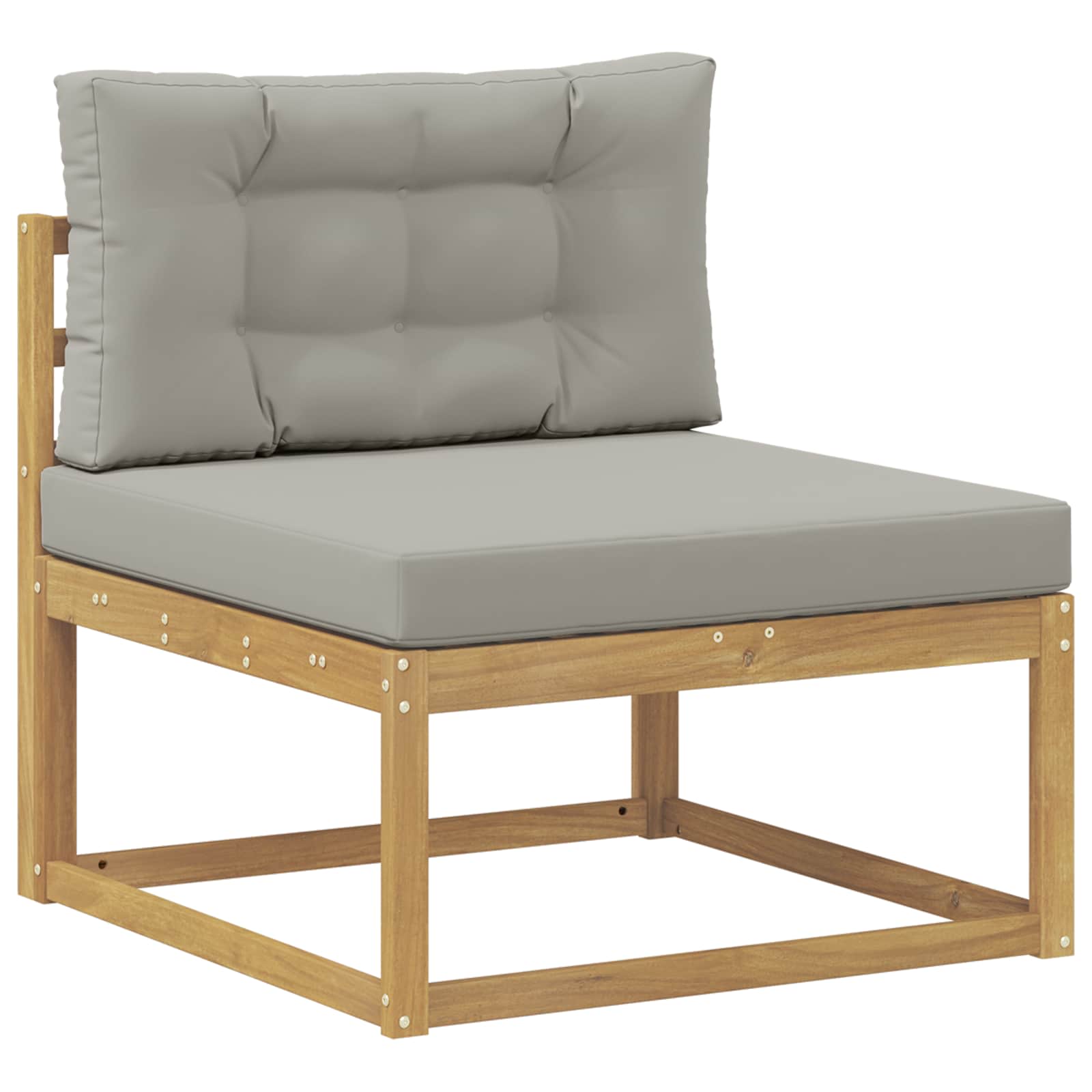 Set vanjskih sofa 7 pcs Bijela i svjetlosiva