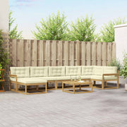Set vanjskih sofa 8 pcs Bijela i krem